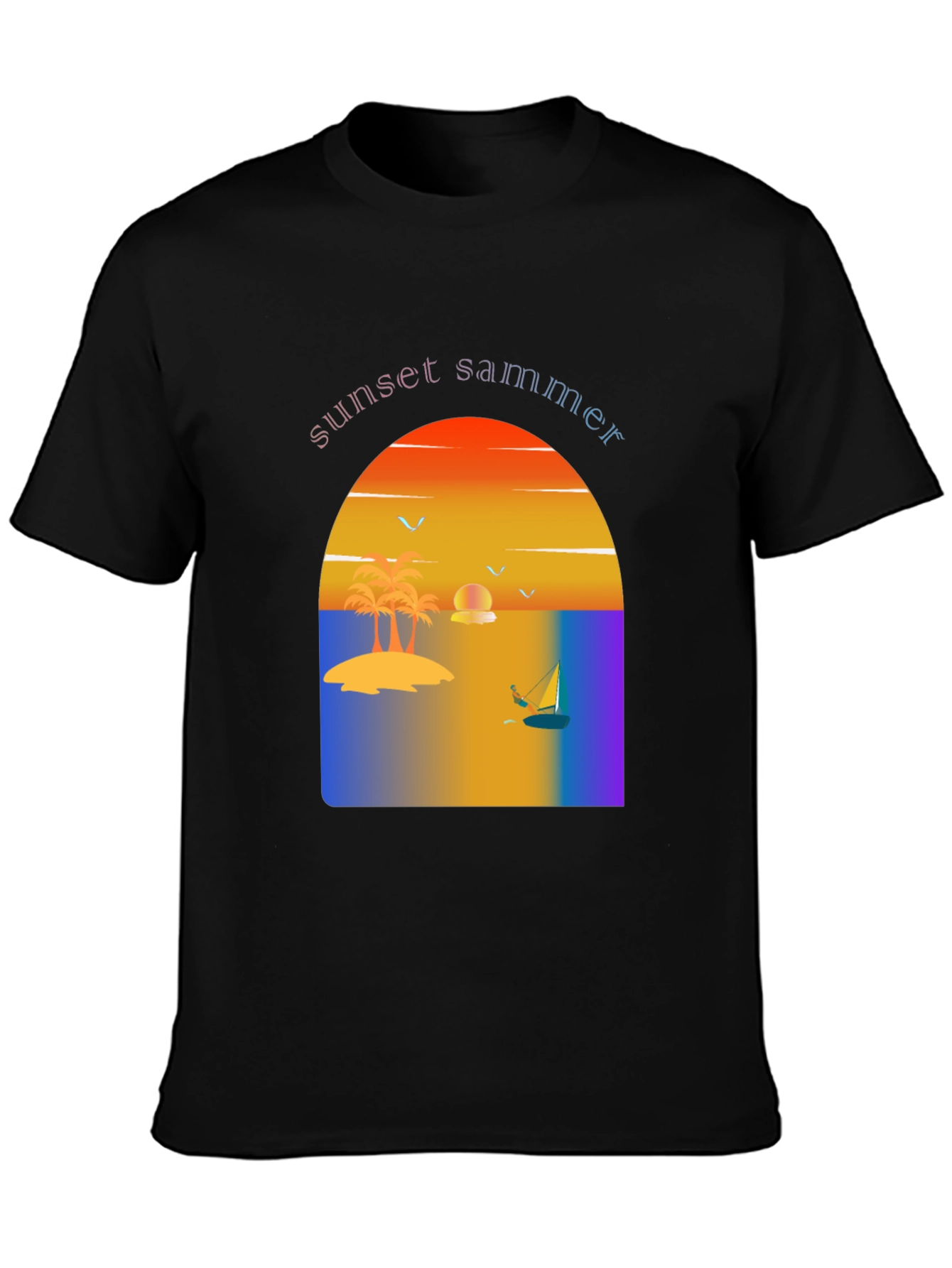 Sunset Summer Graphic Tee - Vacation Vibes T-Shirt