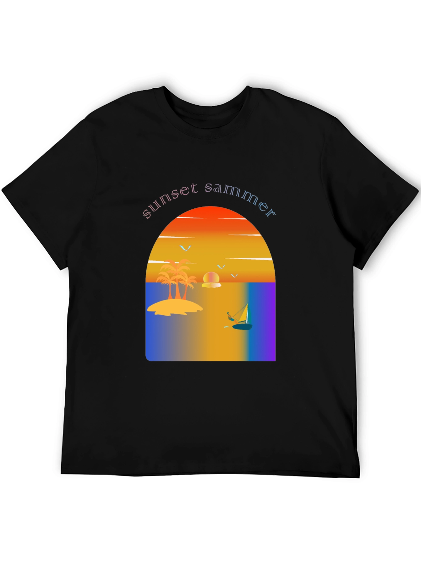 Sunset Summer Graphic Tee - Vacation Vibes T-Shirt
