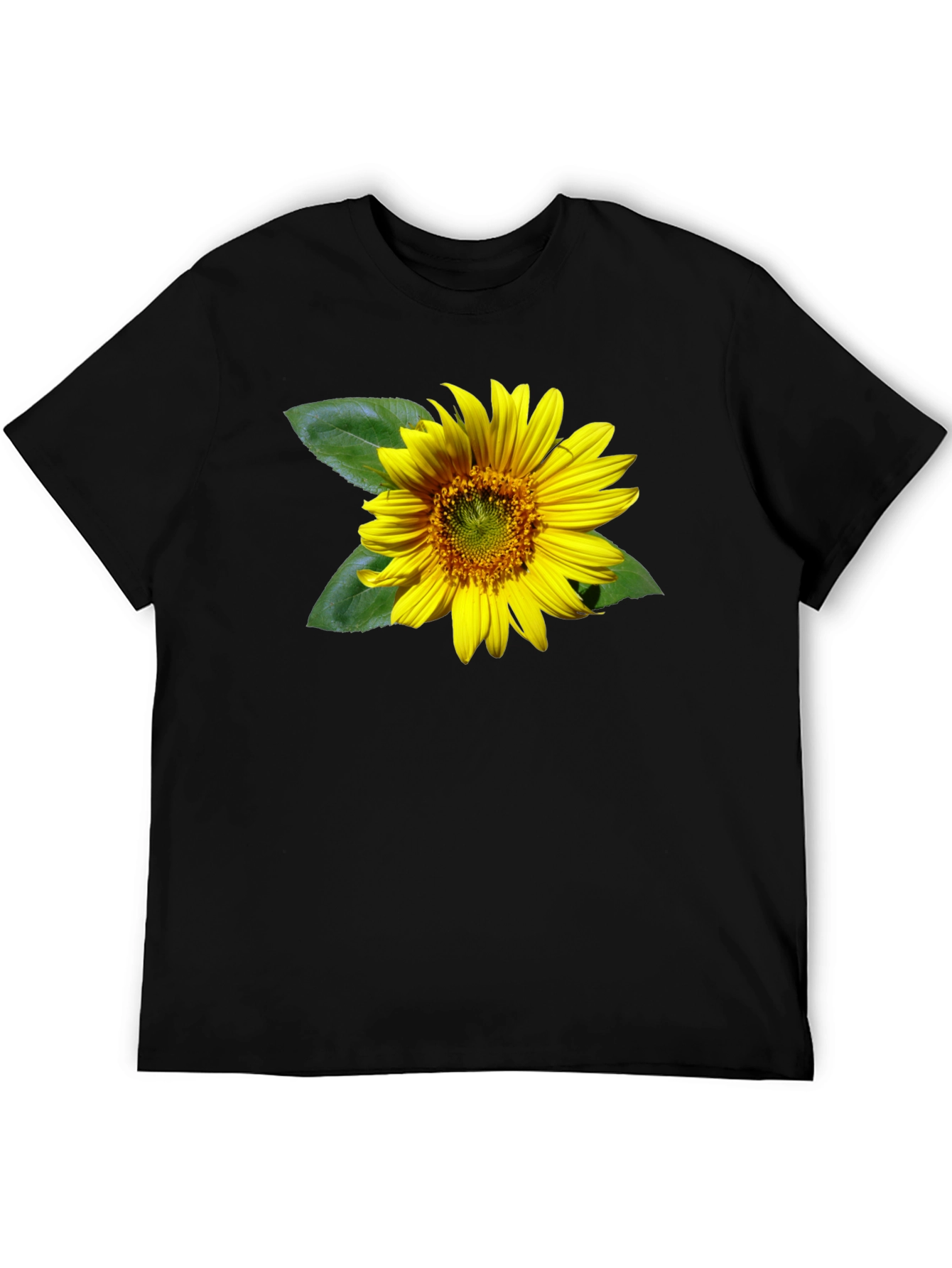 Sunflower Graphic Black T-Shirt