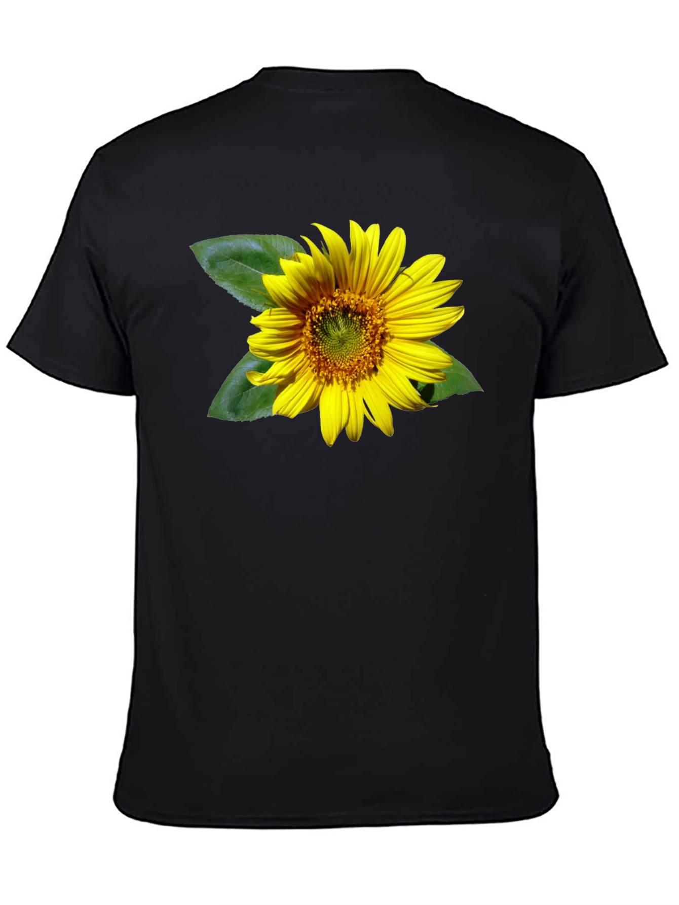 Sunflower Graphic Black T-Shirt