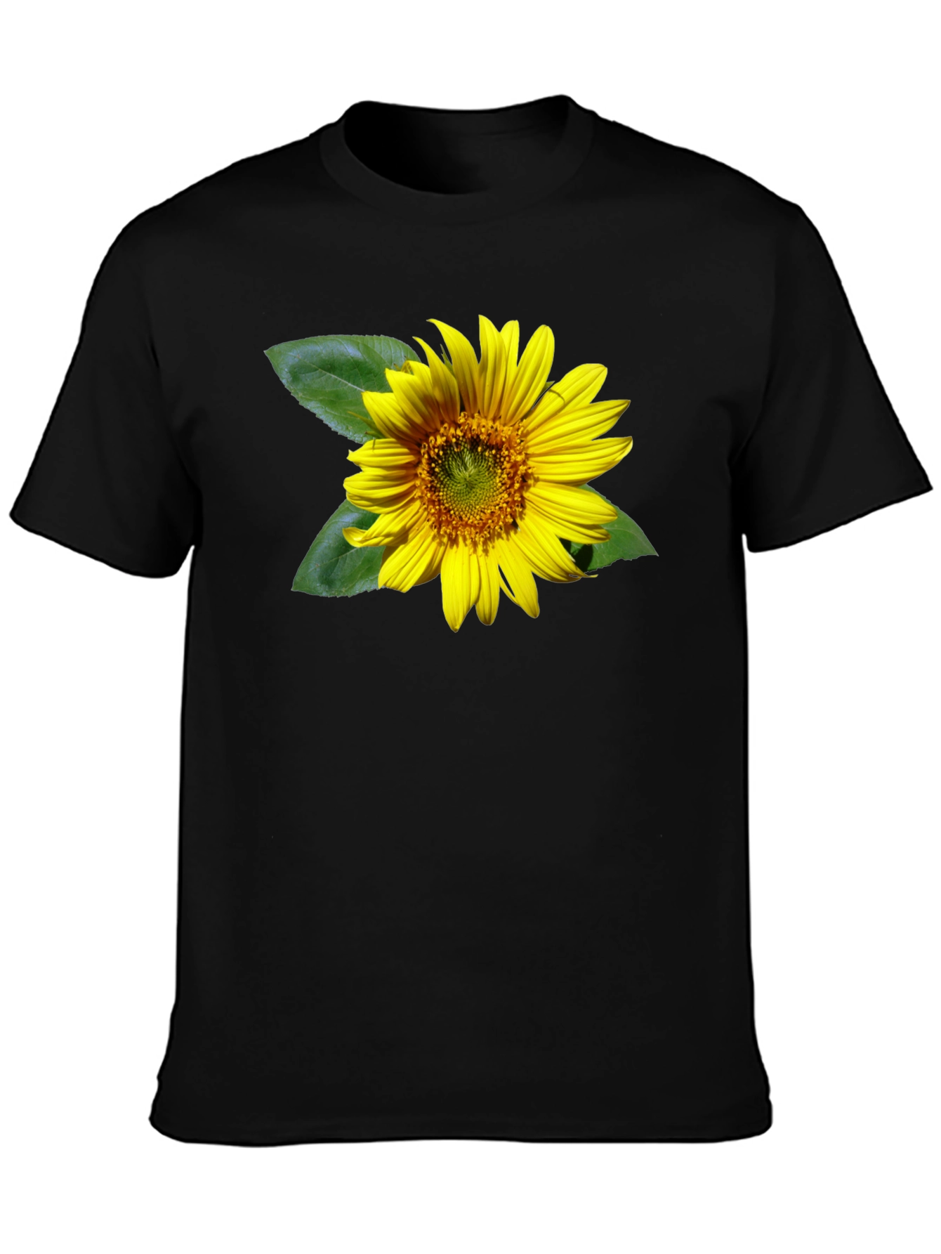 Sunflower Graphic Black T-Shirt