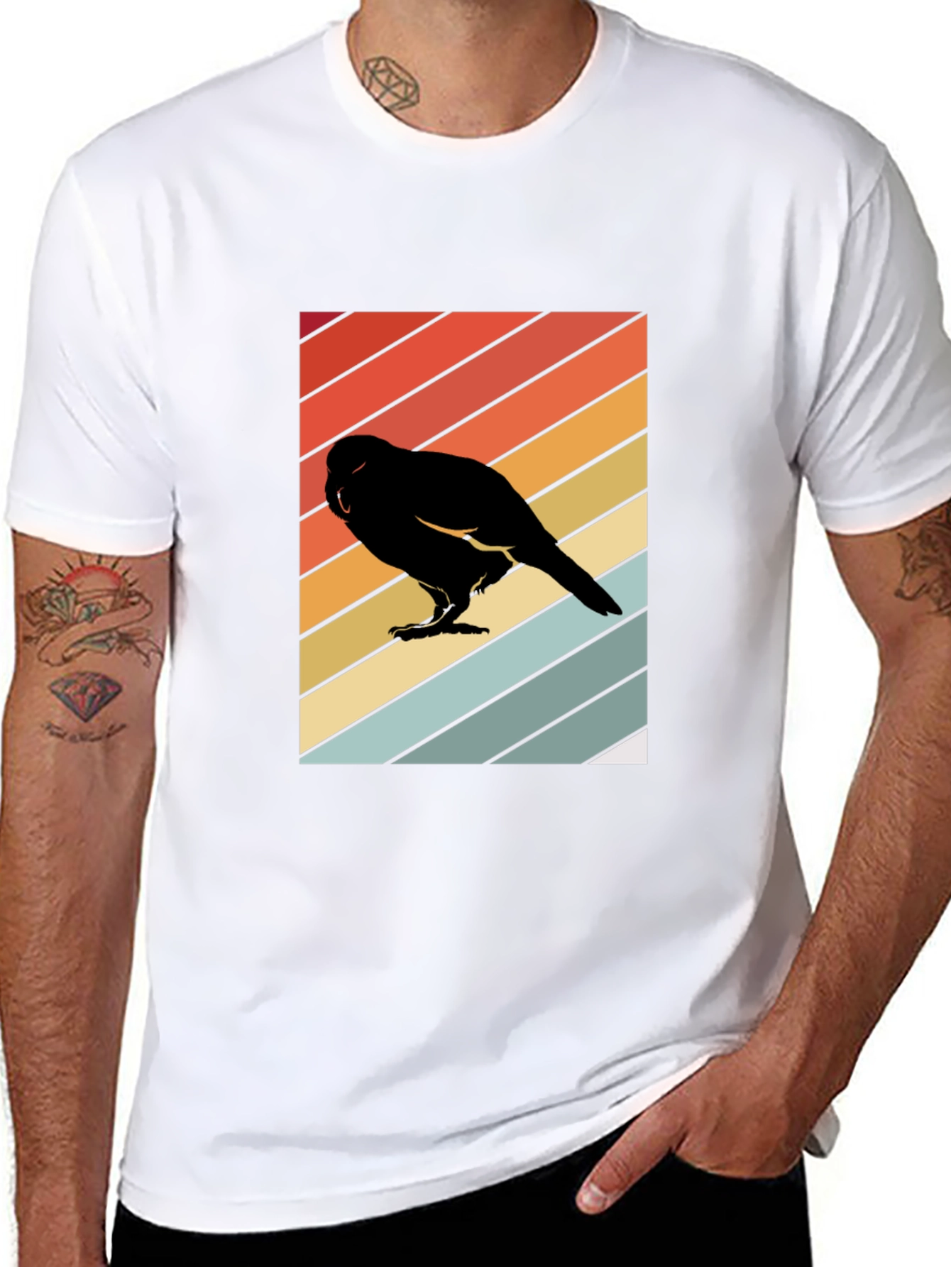 Retro Bird Silhouette T-Shirt