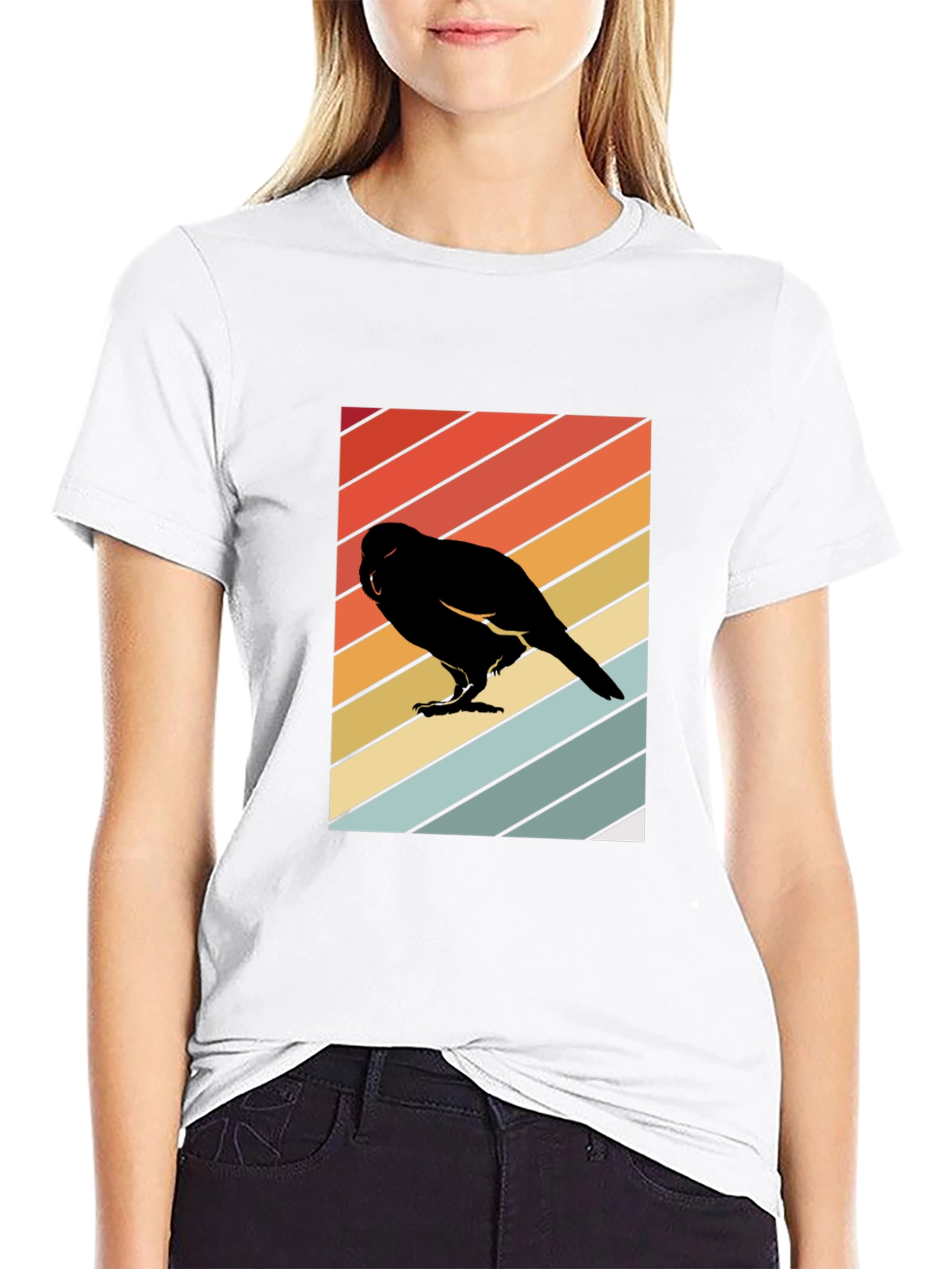 Retro Bird Silhouette T-Shirt