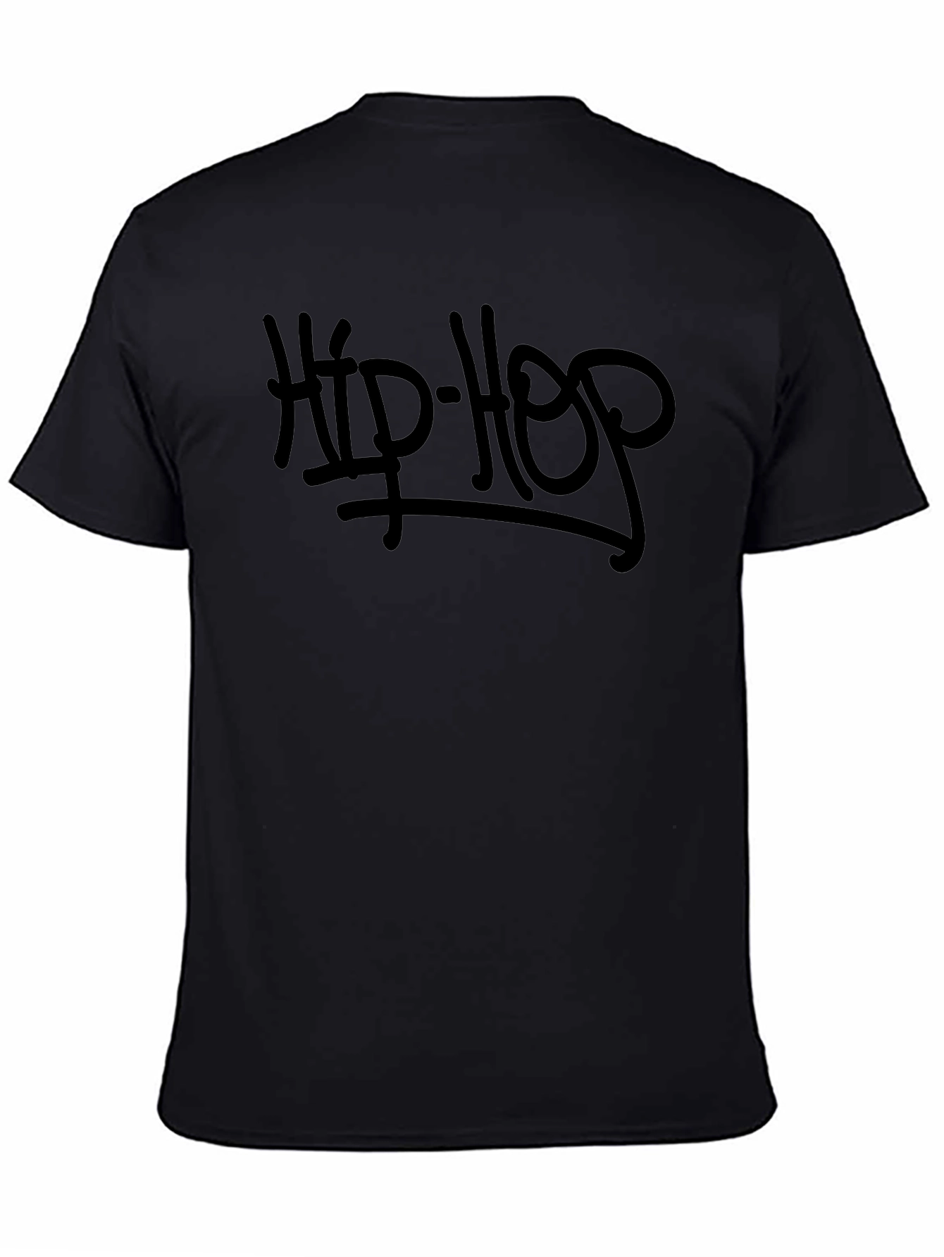 Hip-Hop Graphic Print T-Shirt