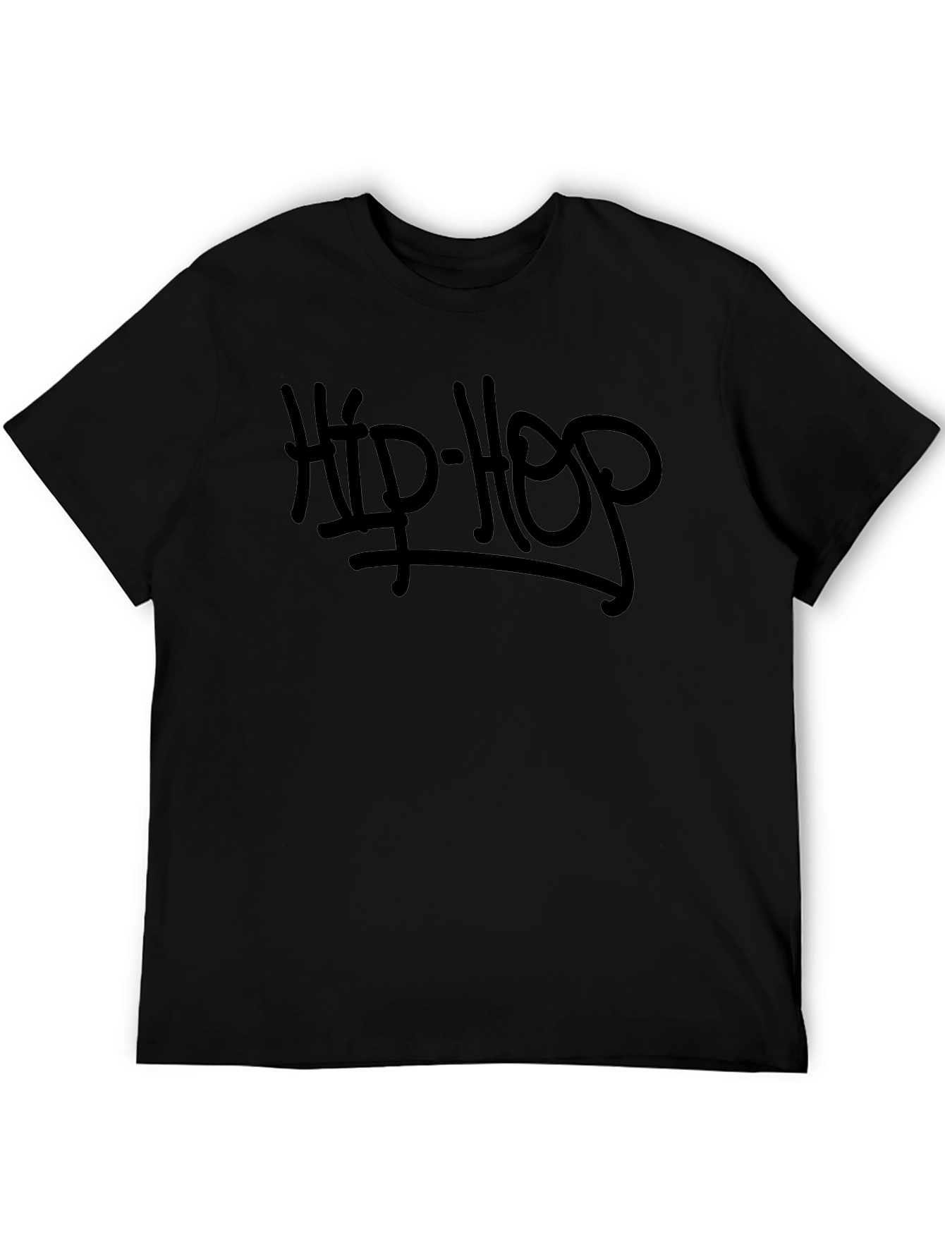 Hip-Hop Graphic Print T-Shirt