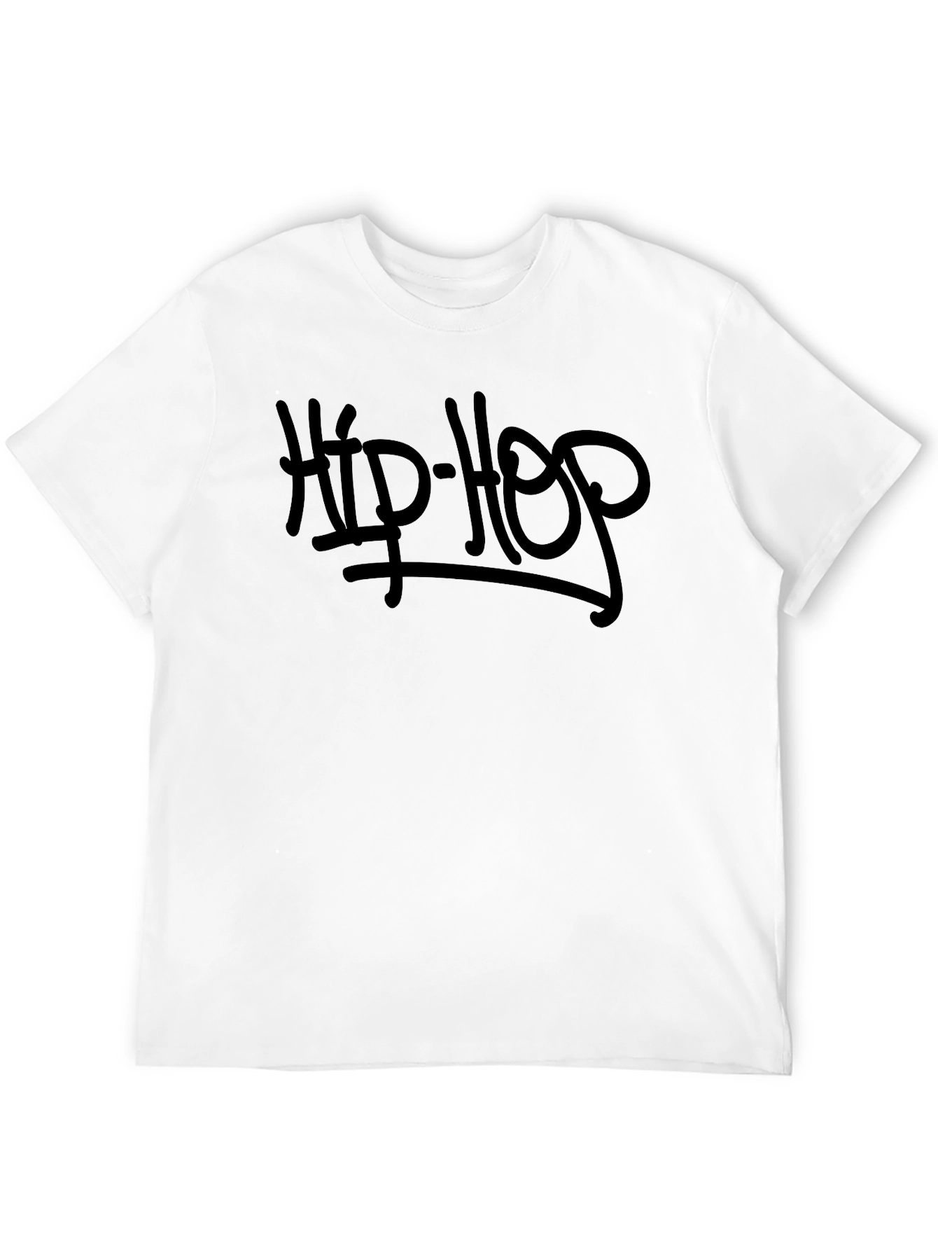 Hip-Hop Graphic Print T-Shirt