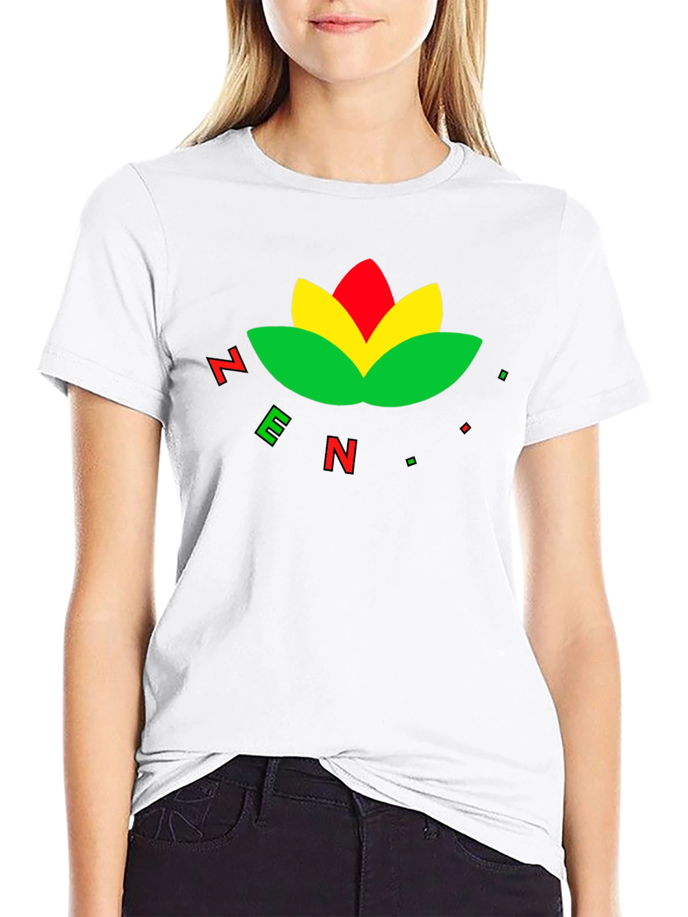 Zen Lotus T-Shirt - Black Cotton Blend