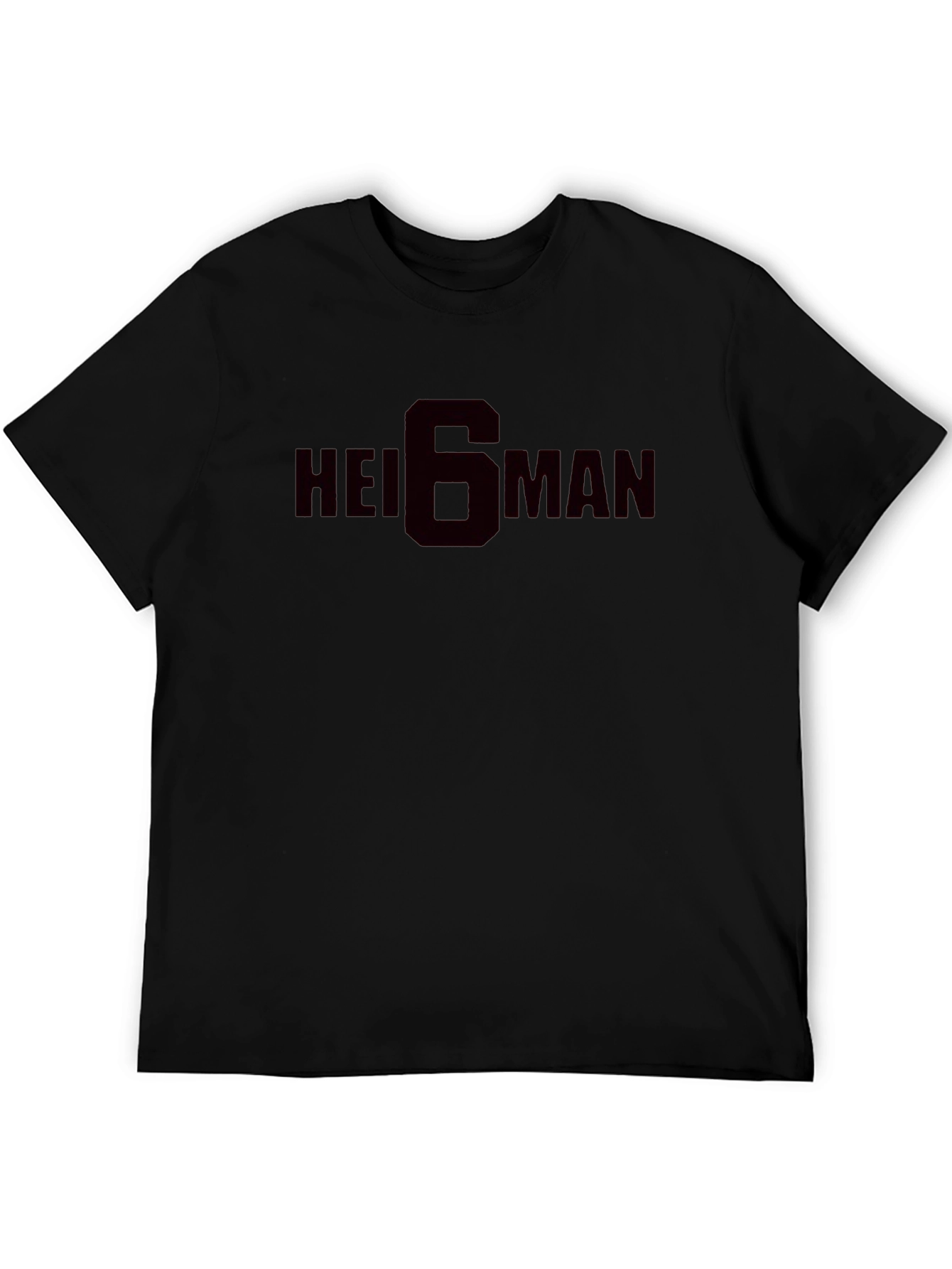 Heis6man Black Graphic Tee