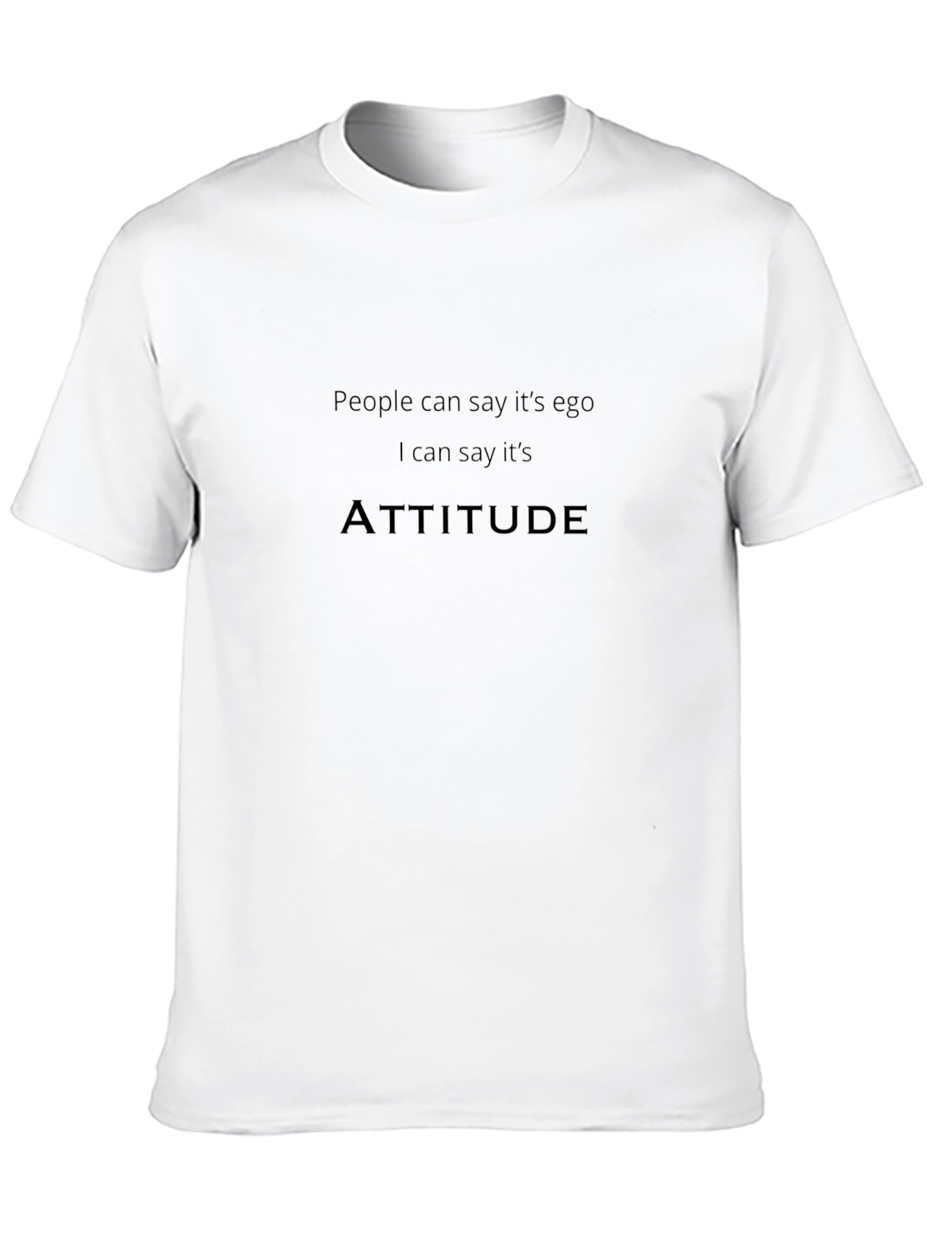 Attitude Black Graphic T-Shirt
