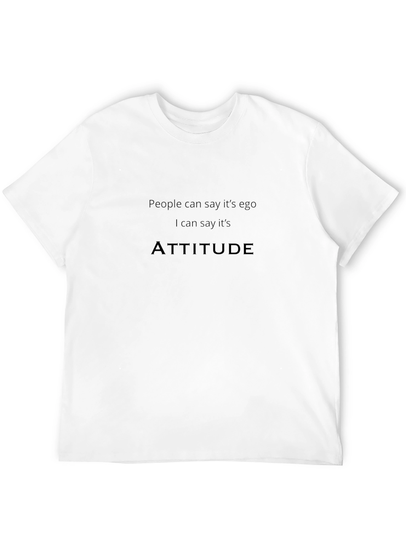 Attitude Black Graphic T-Shirt