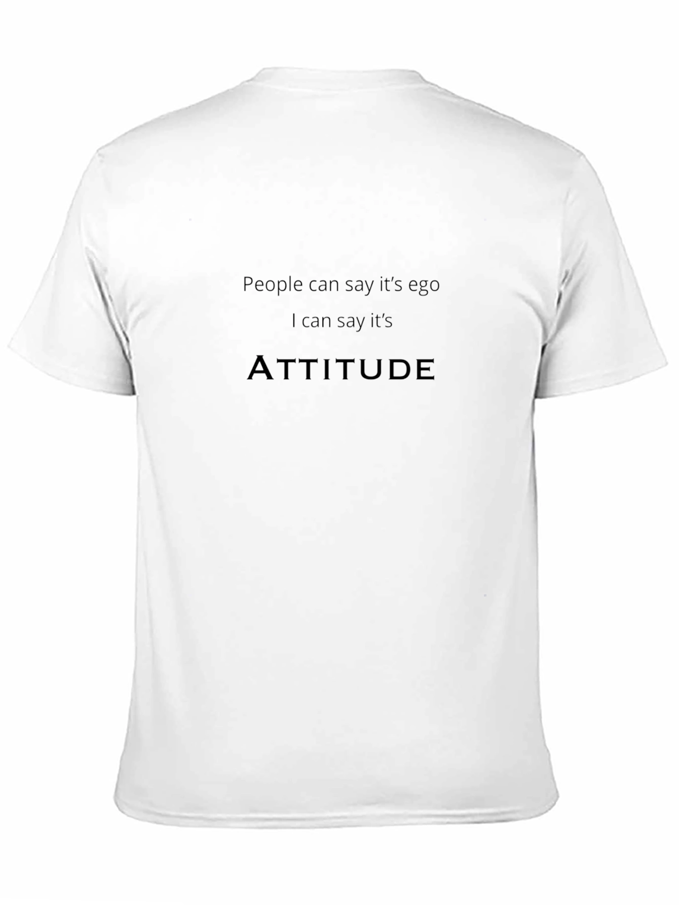Attitude Black Graphic T-Shirt