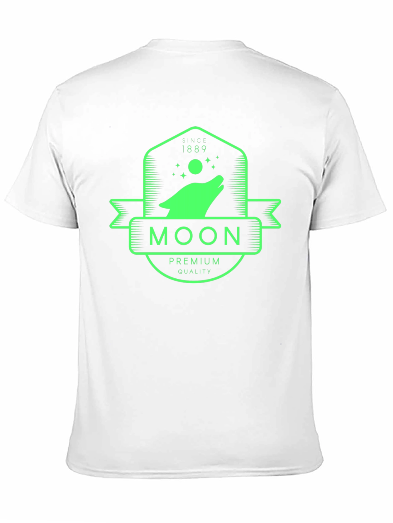 Moon Wolf Premium Quality Black T-Shirt