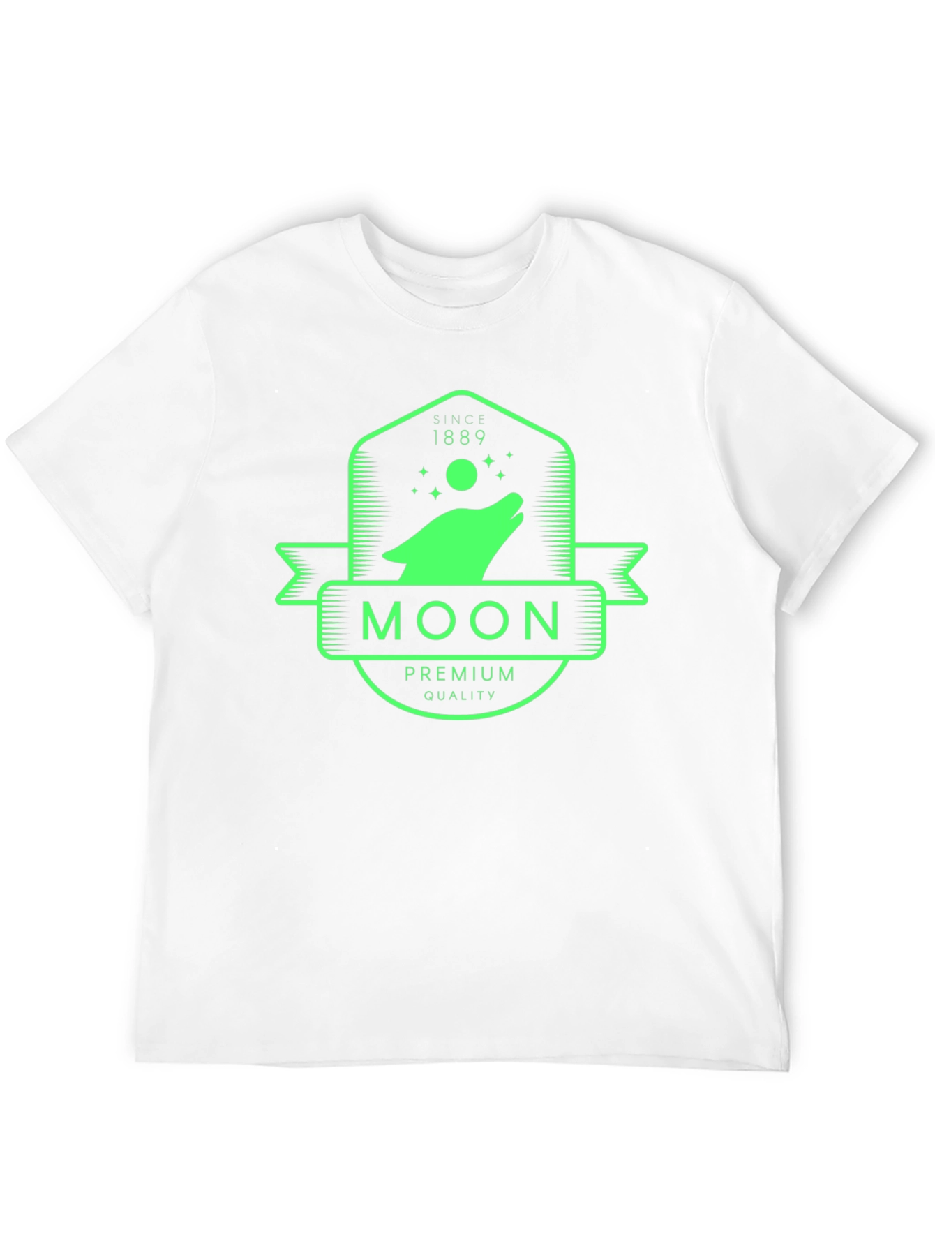 Moon Wolf Premium Quality Black T-Shirt