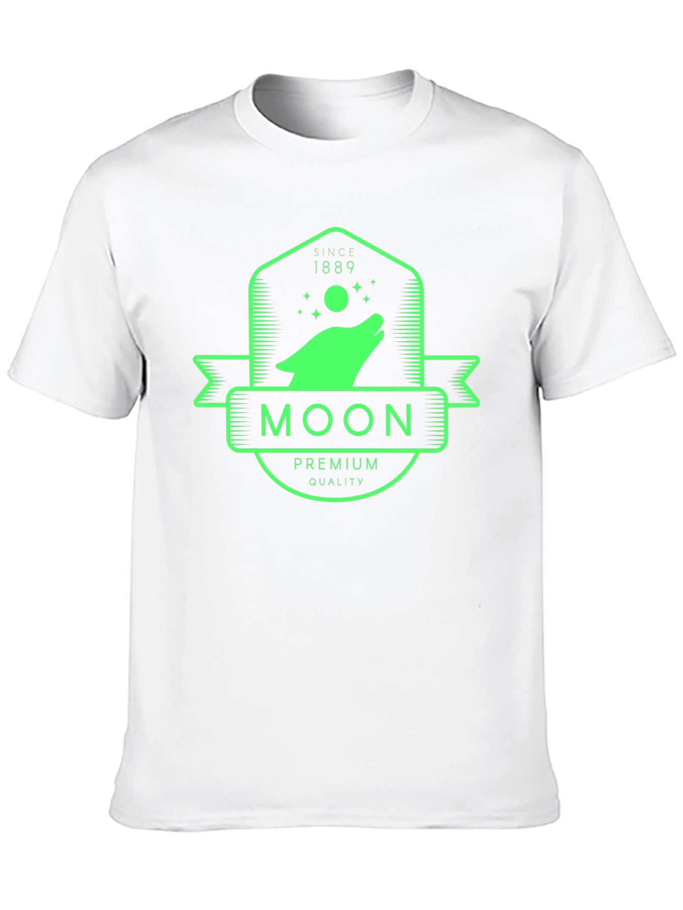 Moon Wolf Premium Quality Black T-Shirt