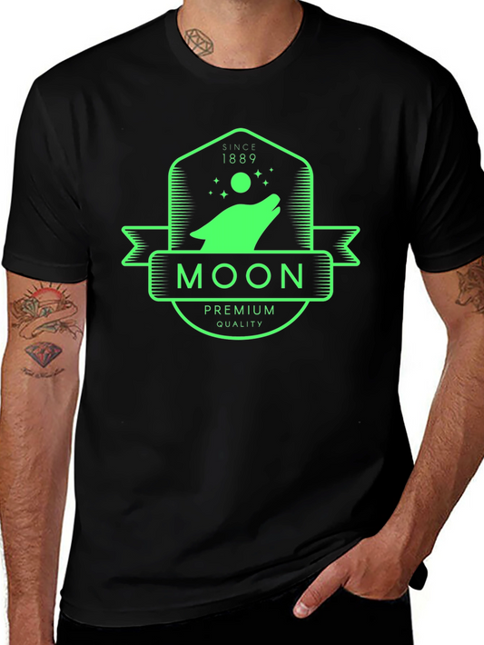 Moon Wolf Premium Quality Black T-Shirt