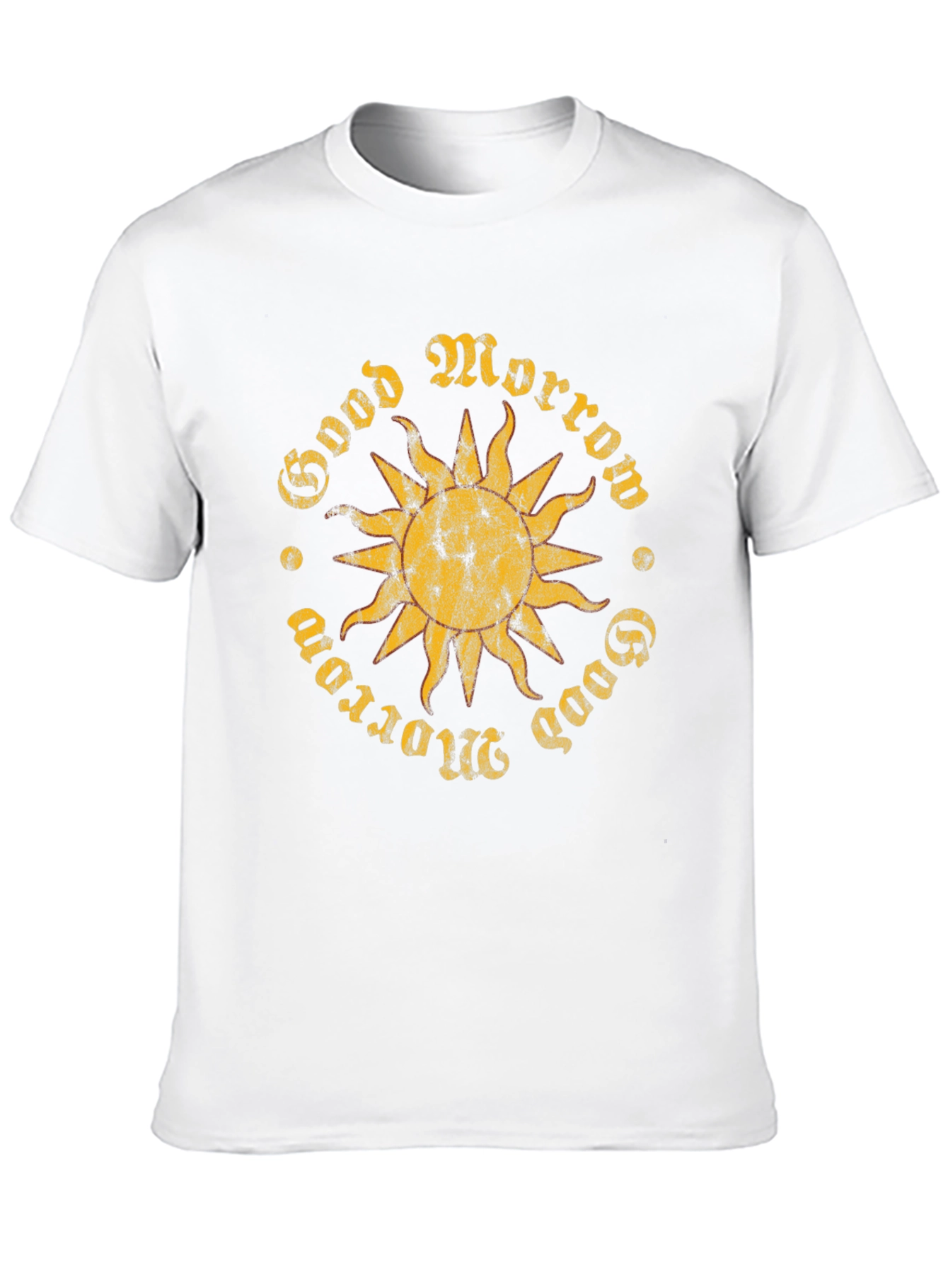 Good Morrow Sun Graphic Black T-Shirt