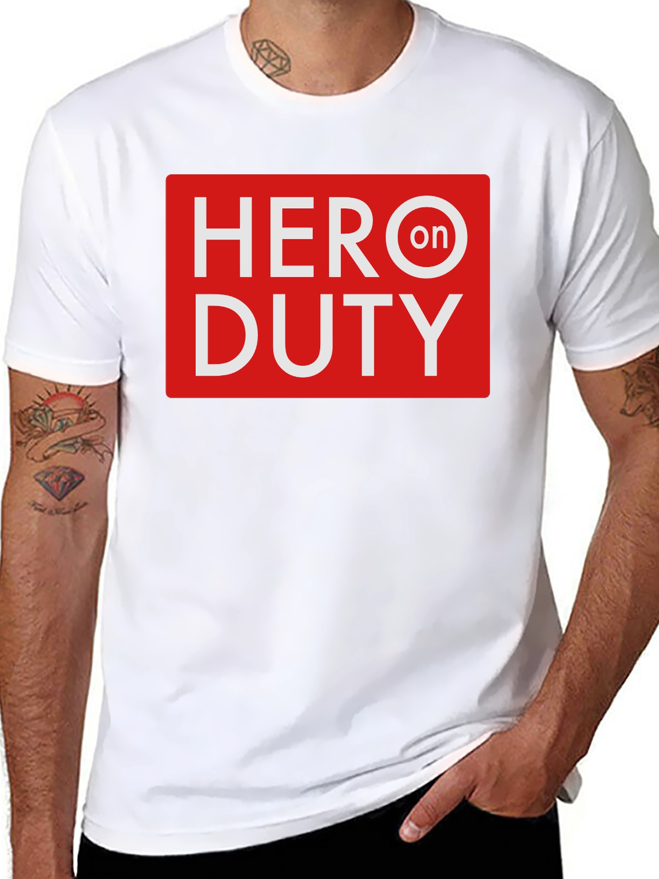 Hero On Duty Black T-Shirt