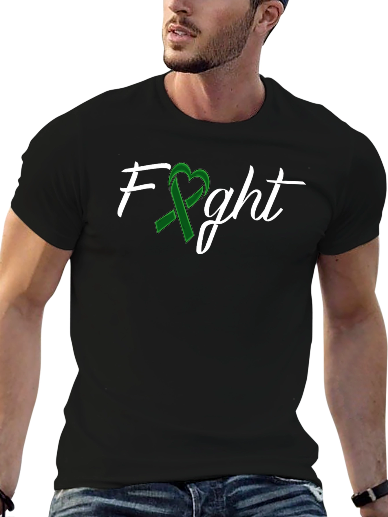 Fight Ribbon Heart T-Shirt - Support Awareness