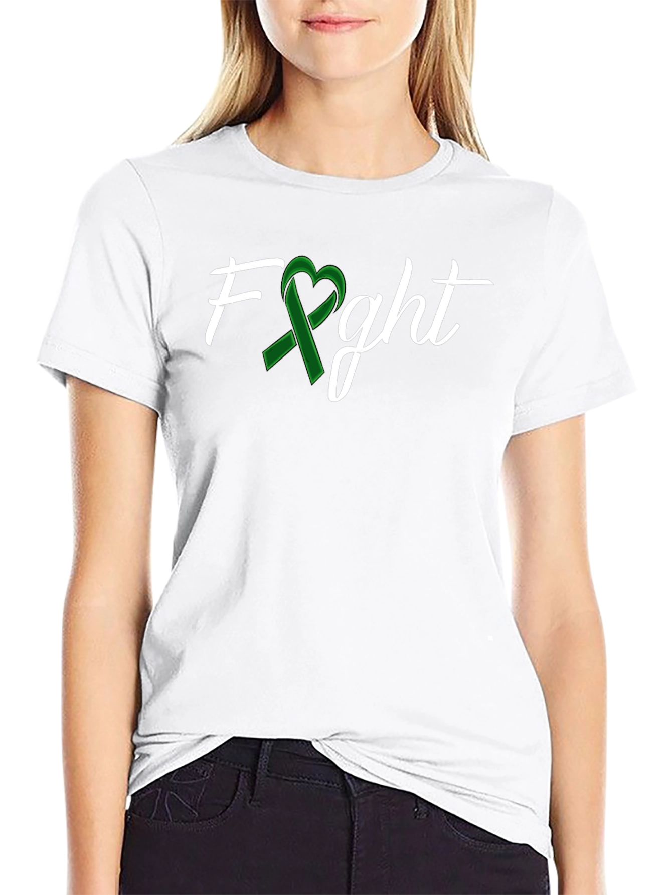 Fight Ribbon Heart T-Shirt - Support Awareness
