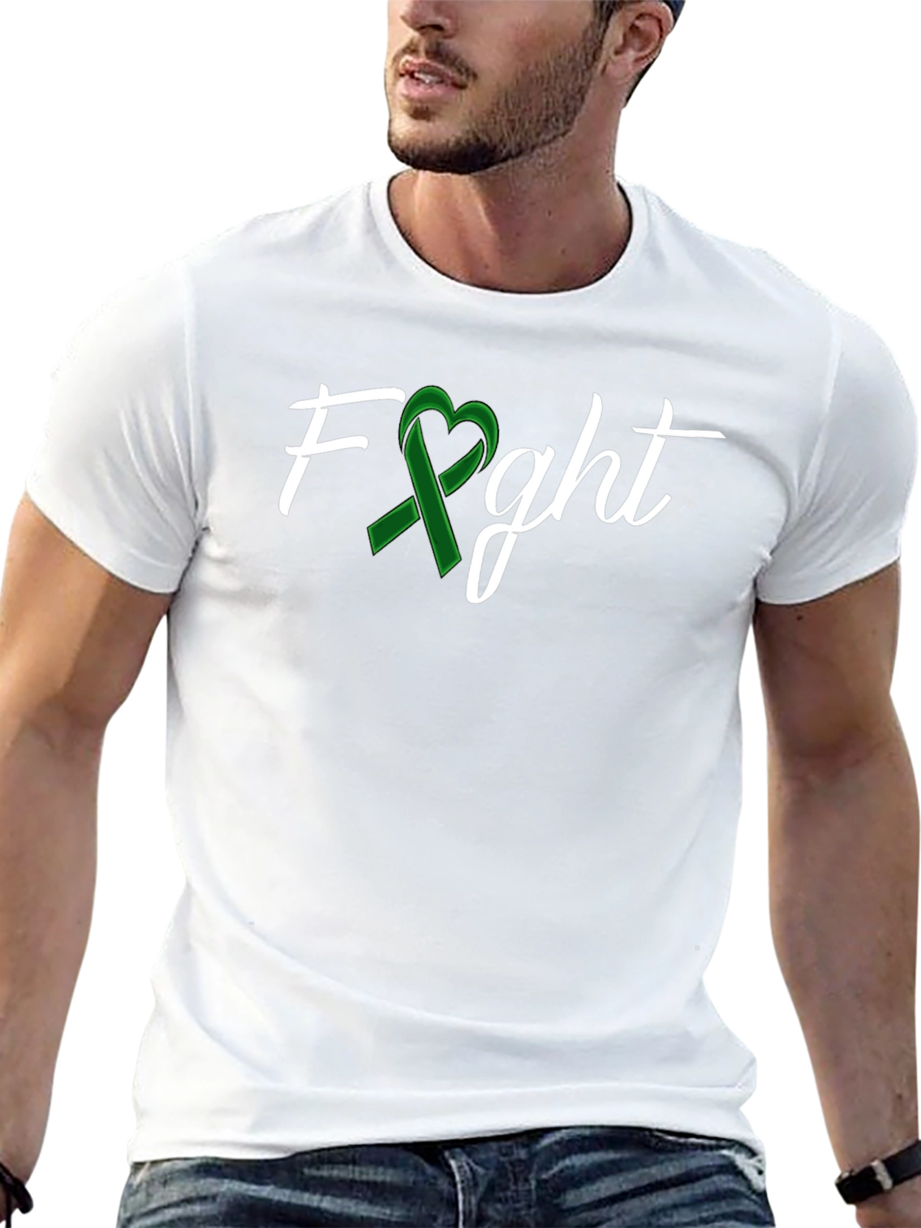 Fight Ribbon Heart T-Shirt - Support Awareness