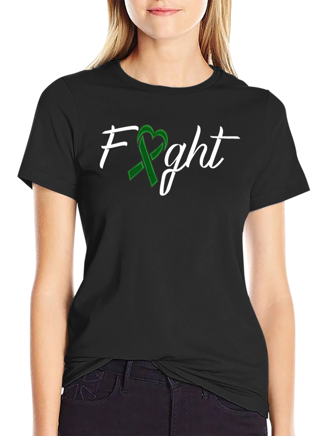 Fight Ribbon Heart T-Shirt - Support Awareness