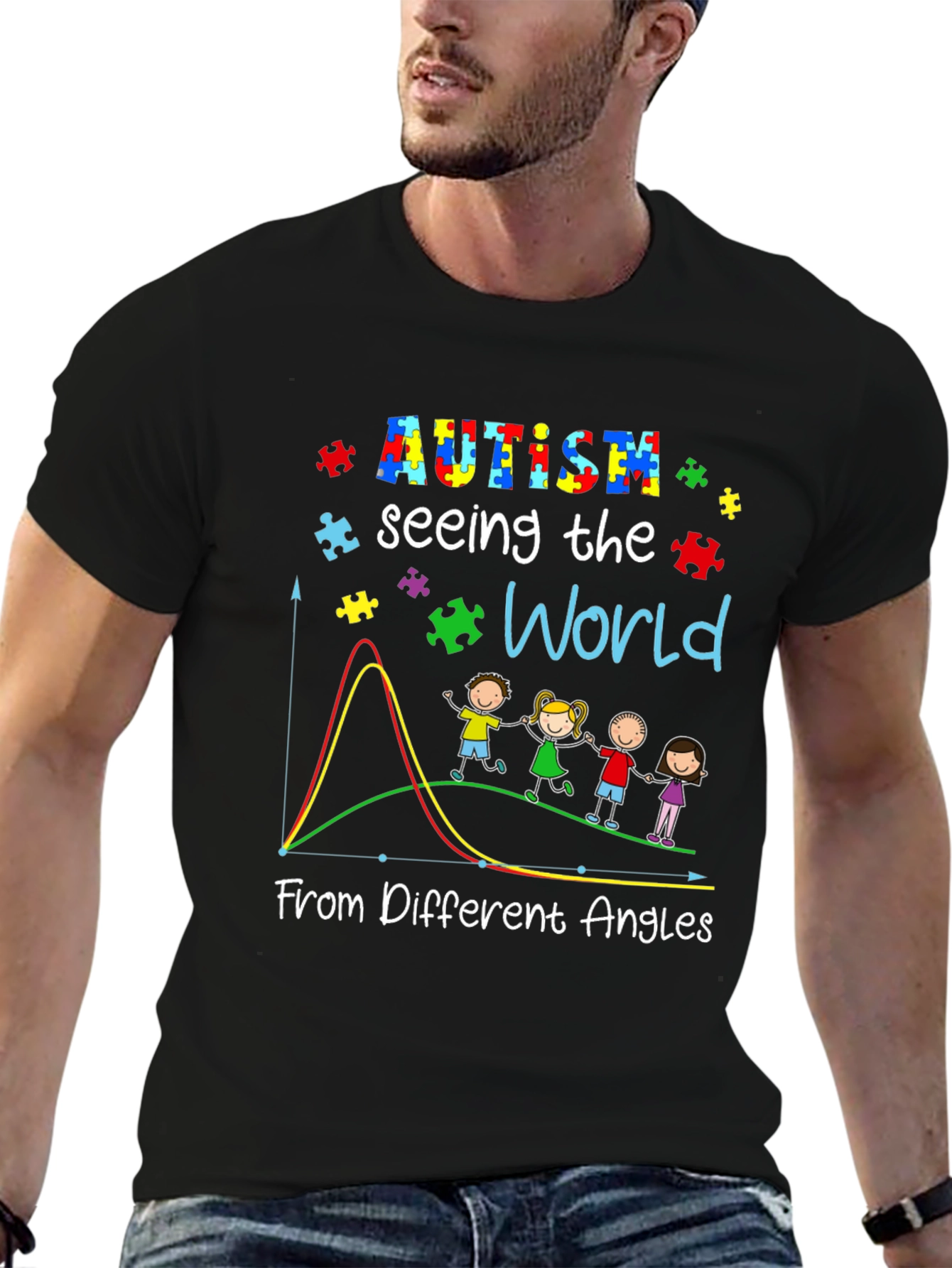 Autism Seeing The World From Different Angles T-Shirt