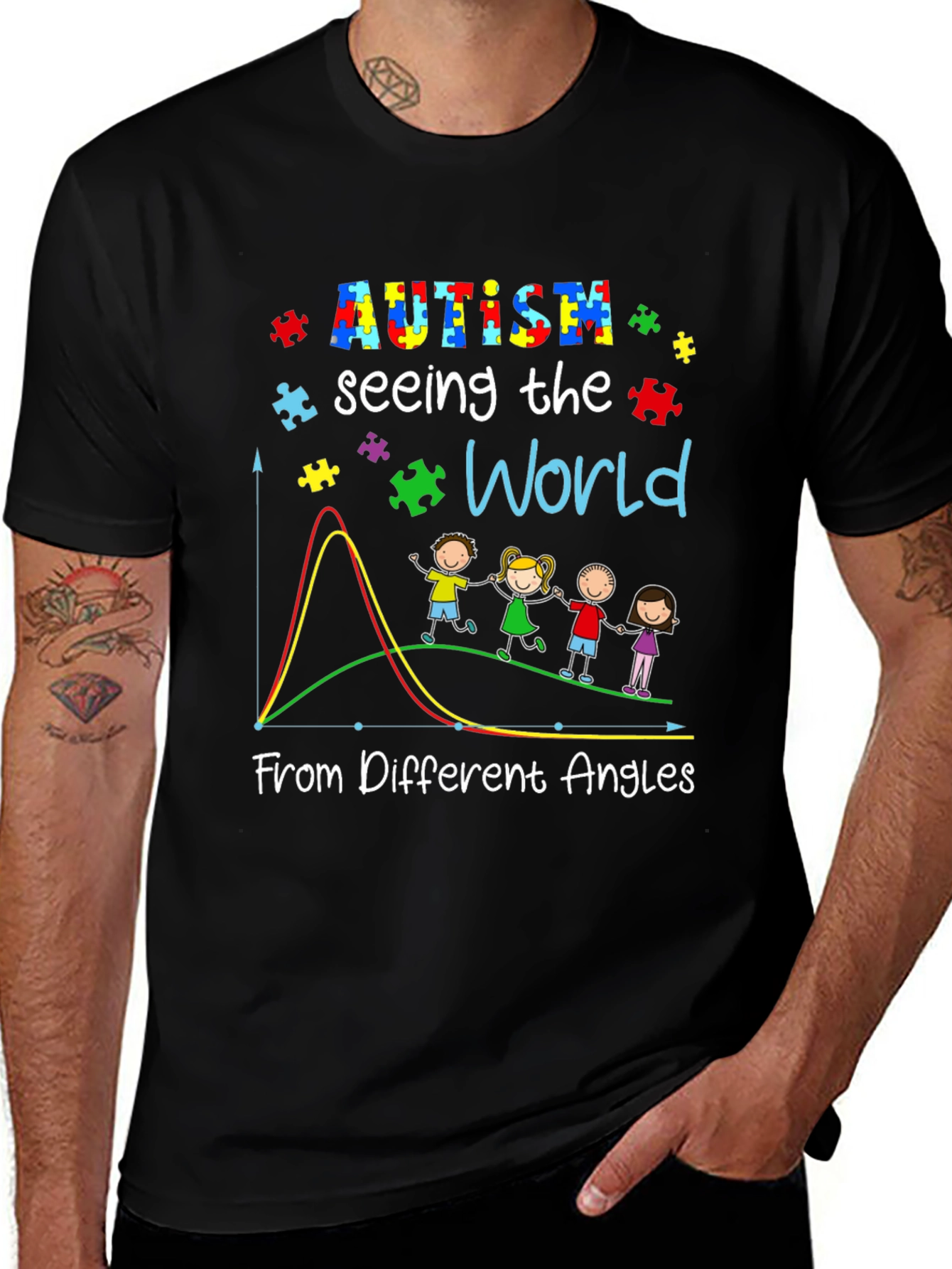 Autism Seeing The World From Different Angles T-Shirt