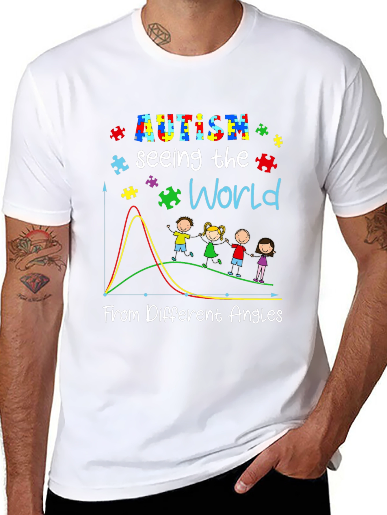 Autism Seeing The World From Different Angles T-Shirt
