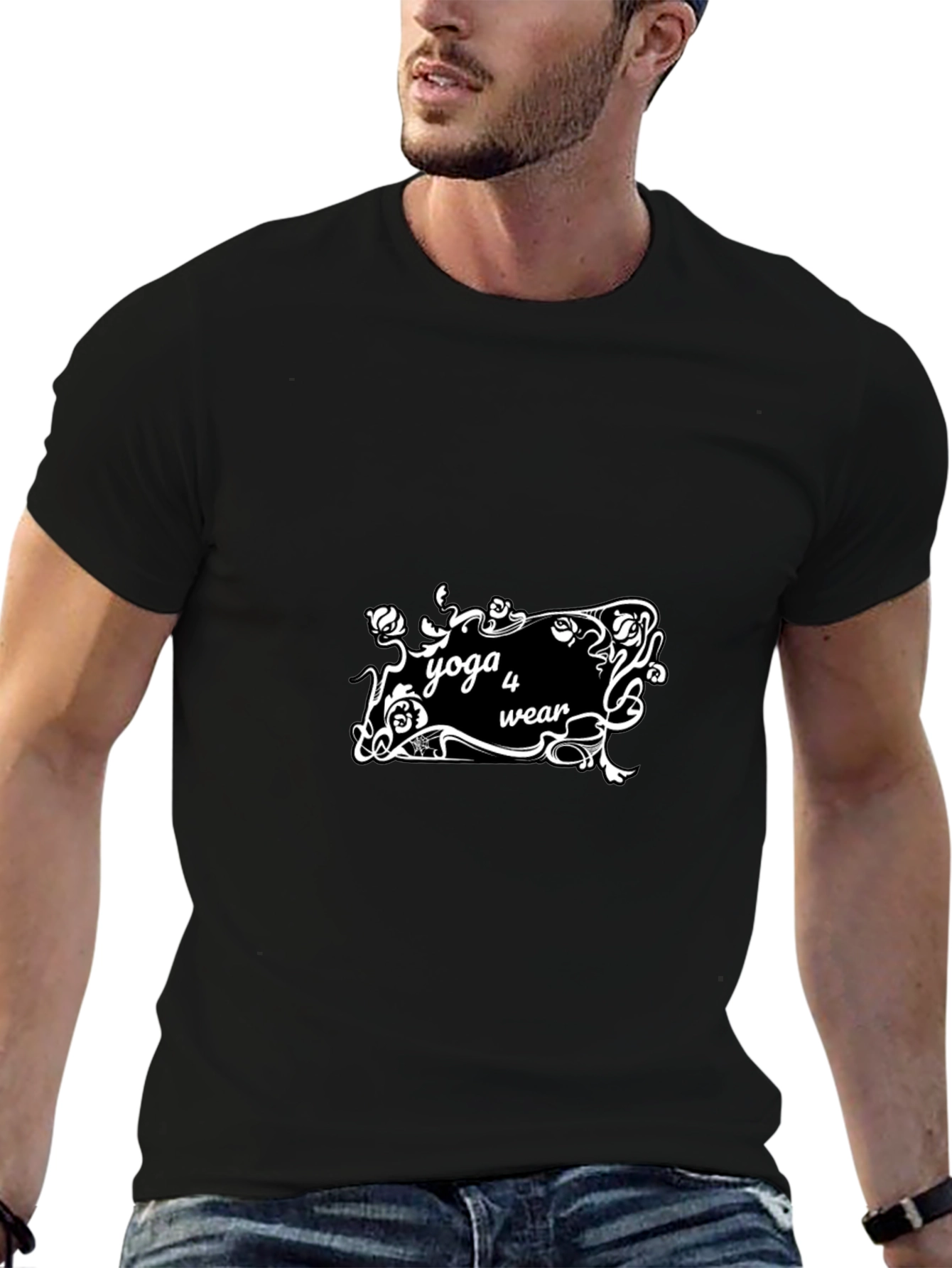 Yoga 4 Wear Black Graphic Tee