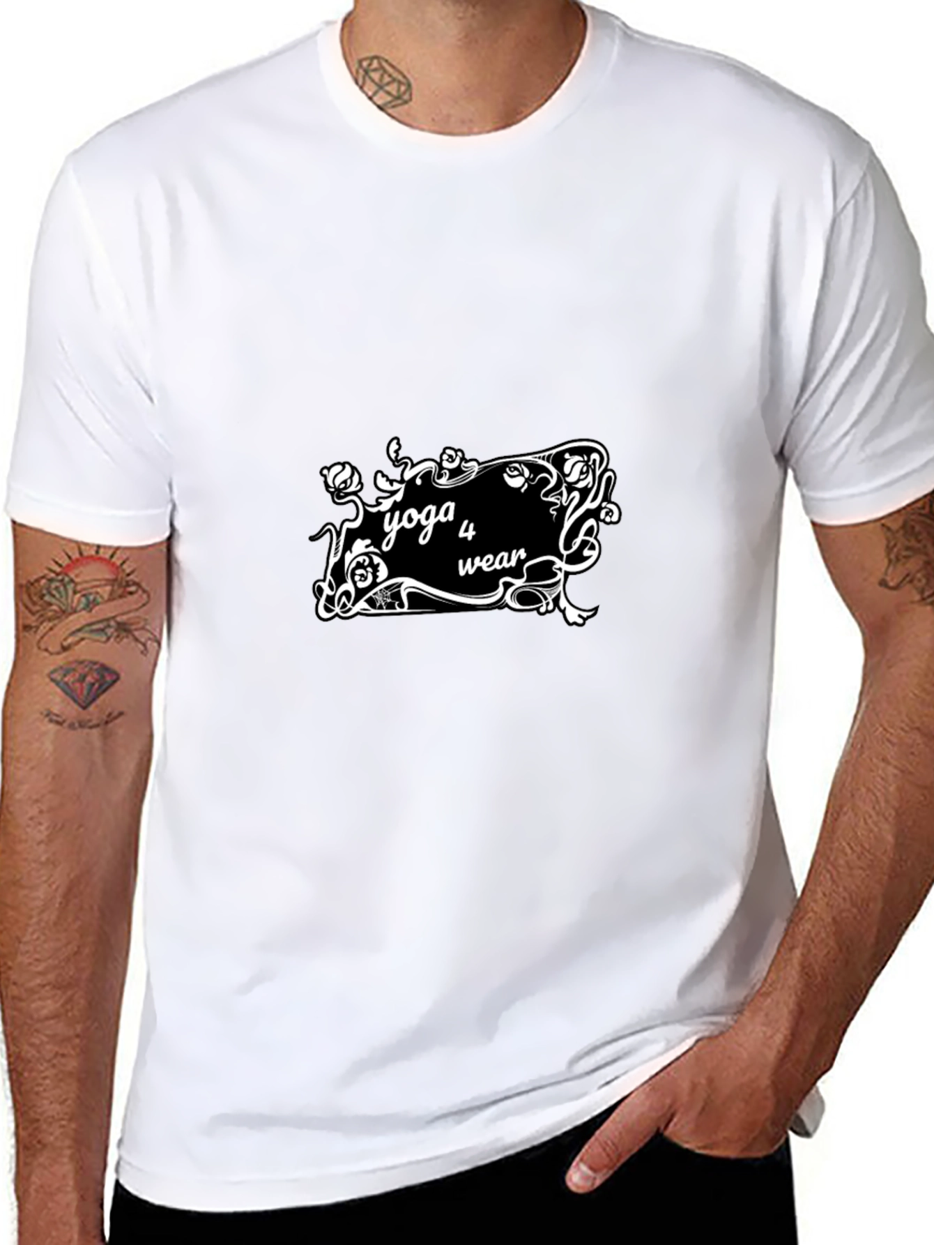 Yoga 4 Wear Black Graphic Tee
