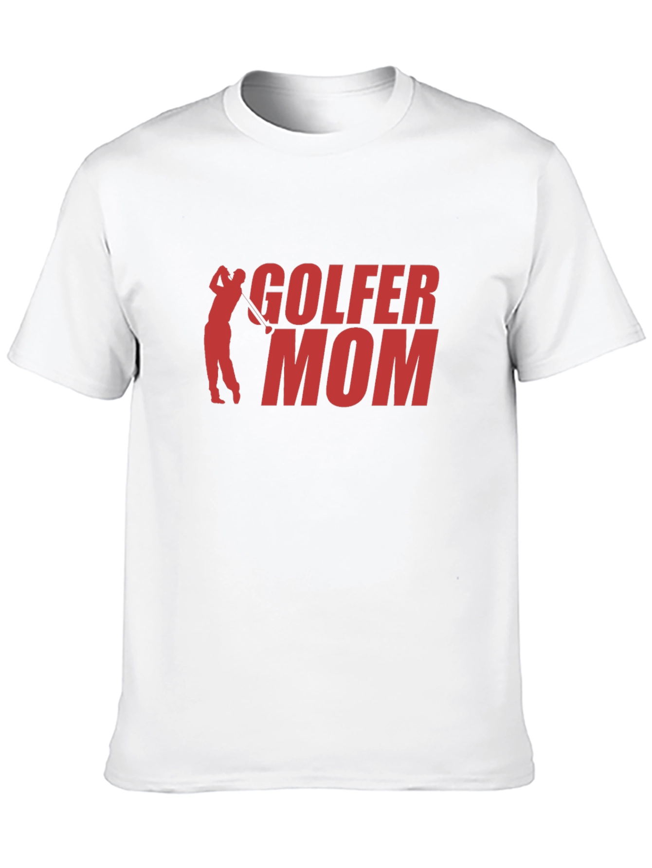 Golfer Mom T-Shirt - Black Cotton Tee