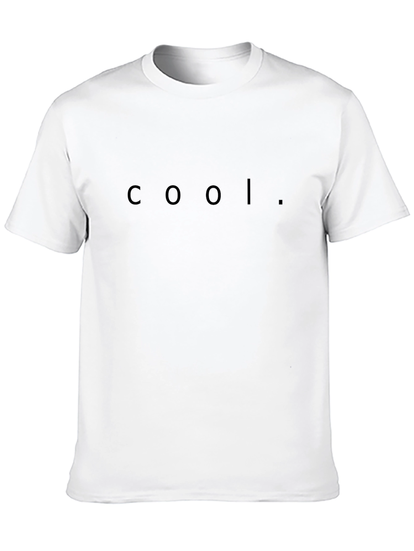 Cool Statement T-Shirt - Minimalist Black Tee