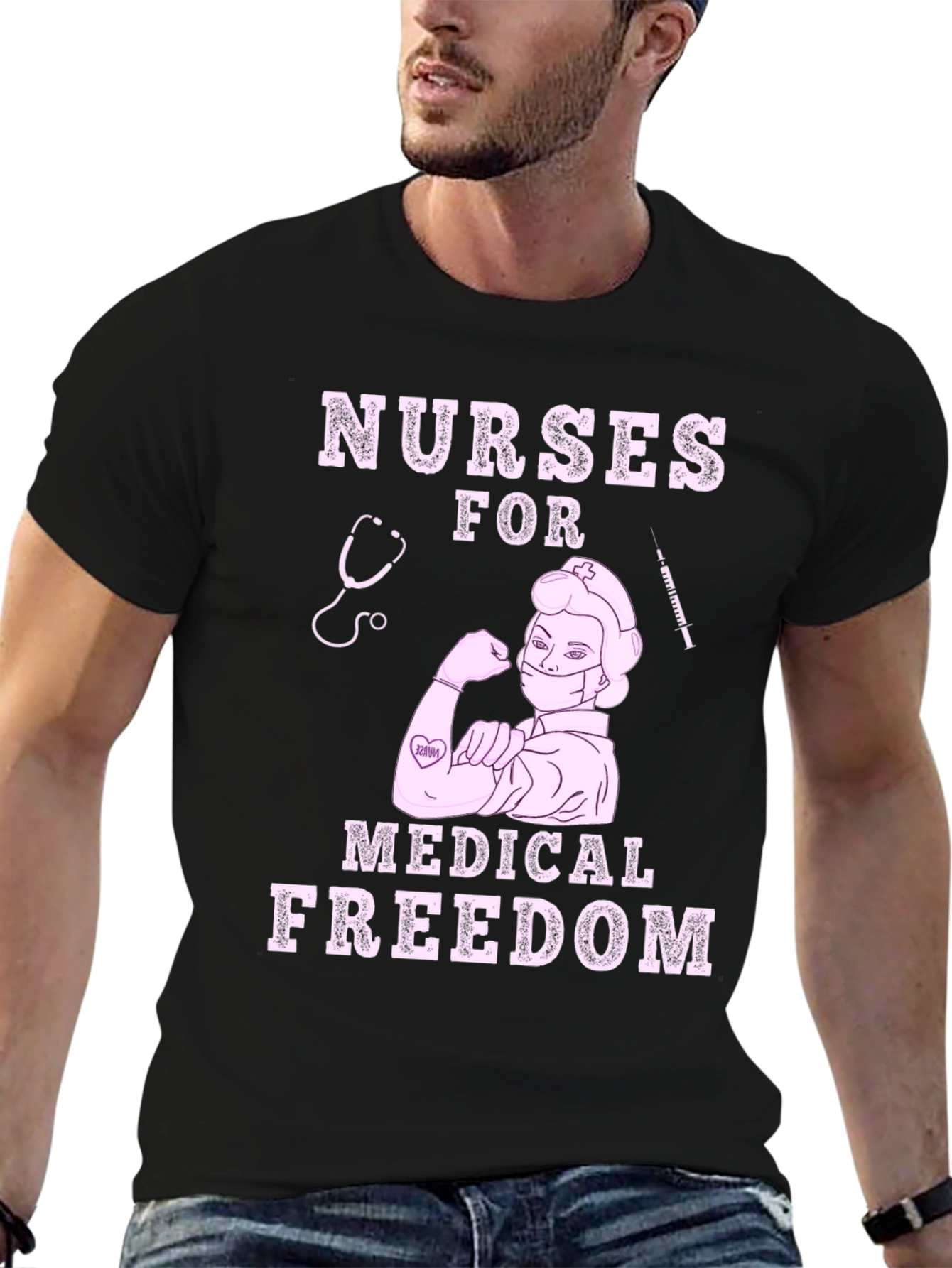 Nurses For Medical Freedom Graphic T-Shirt
