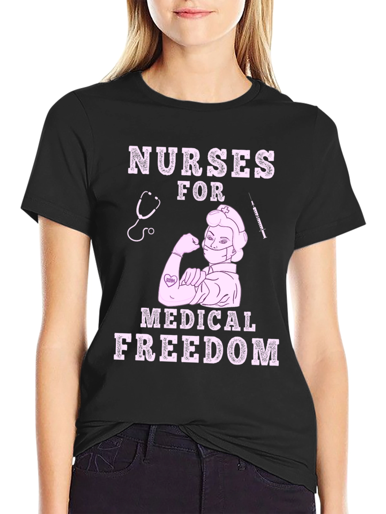 Nurses For Medical Freedom Graphic T-Shirt