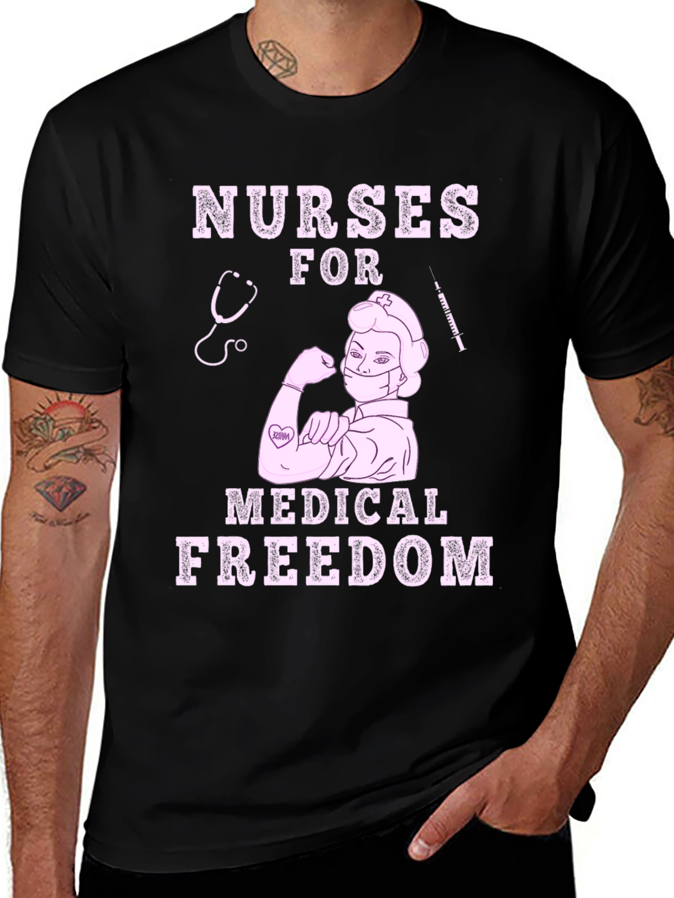 Nurses For Medical Freedom Graphic T-Shirt
