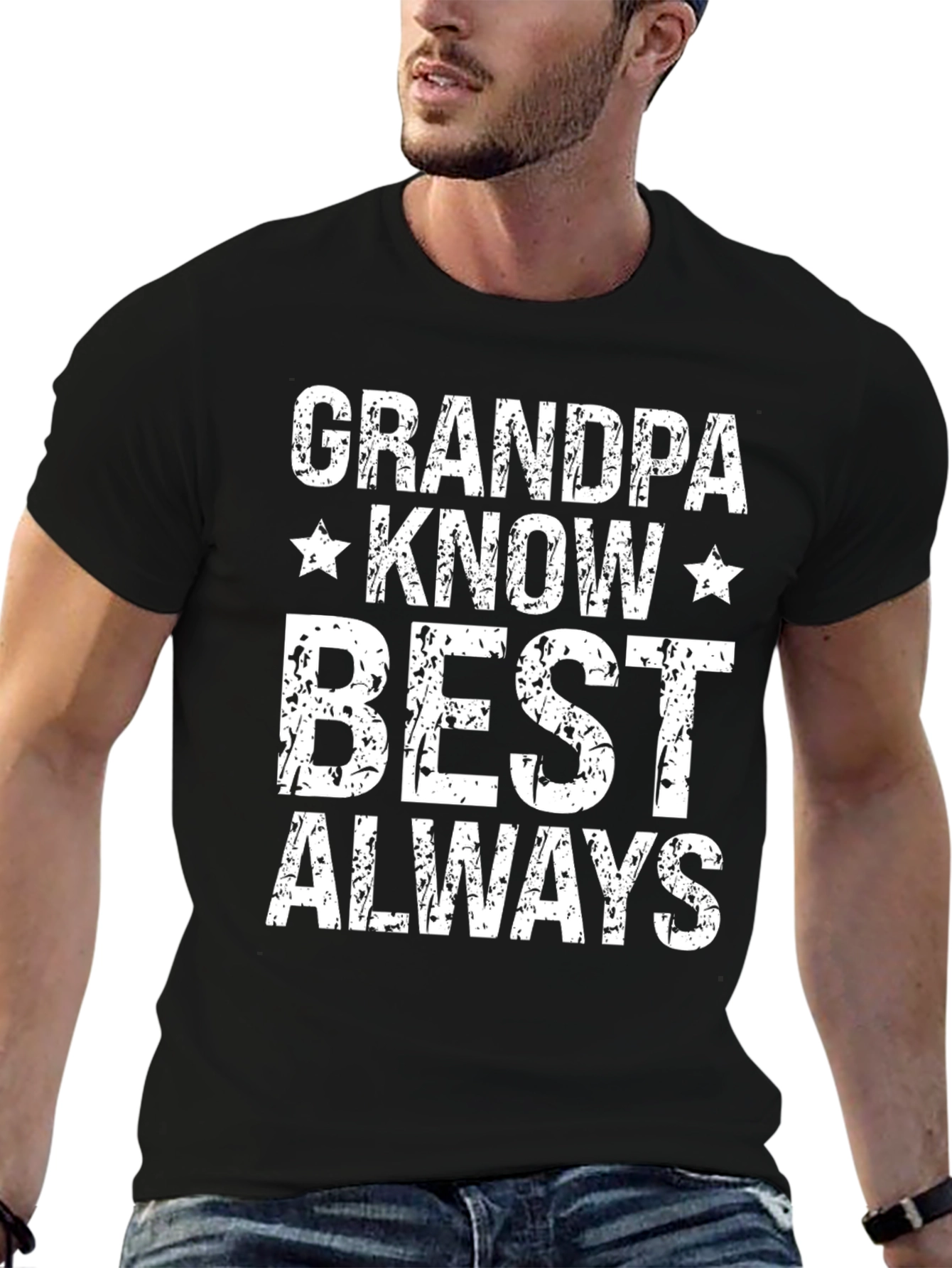 Grandpa Knows Best Mens Graphic T-Shirt