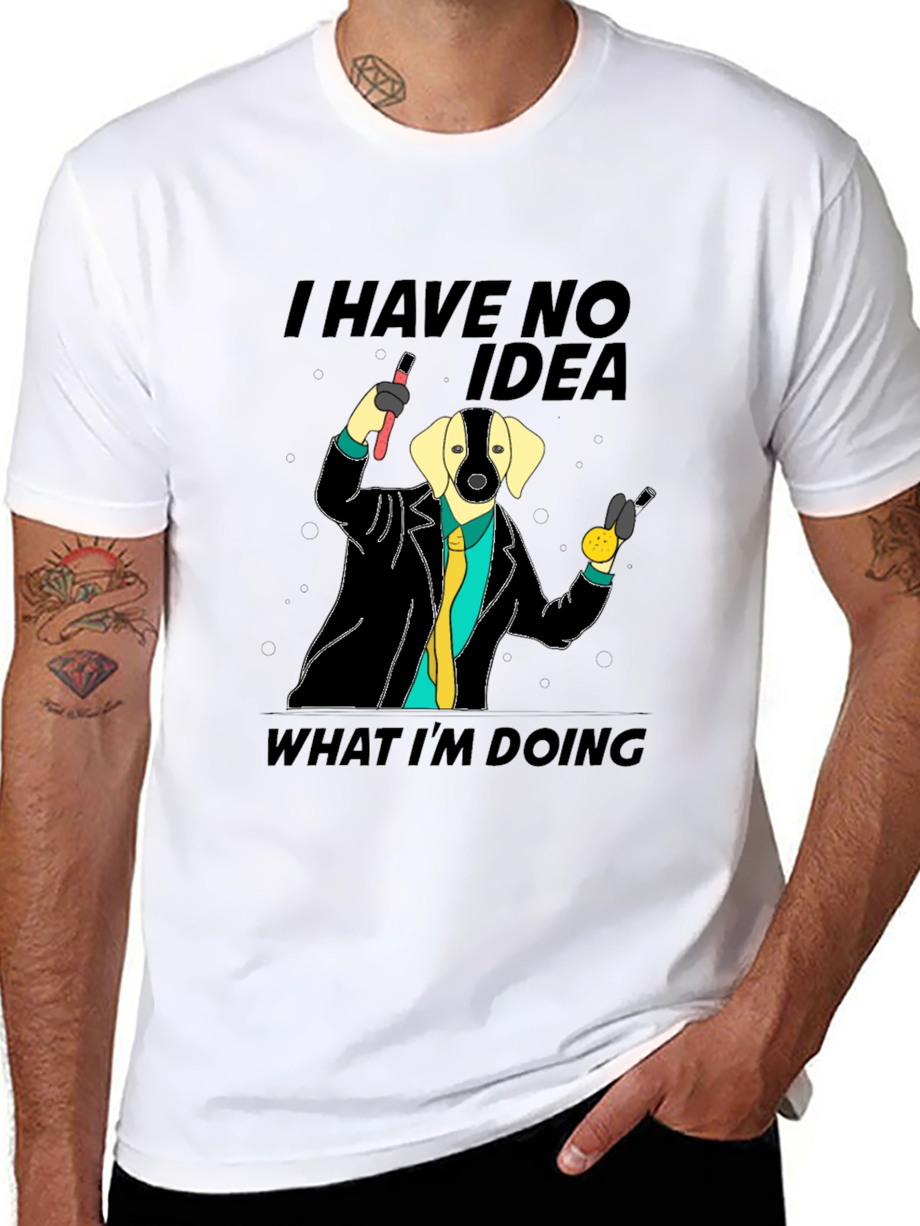 I Have No Idea Dog T-Shirt