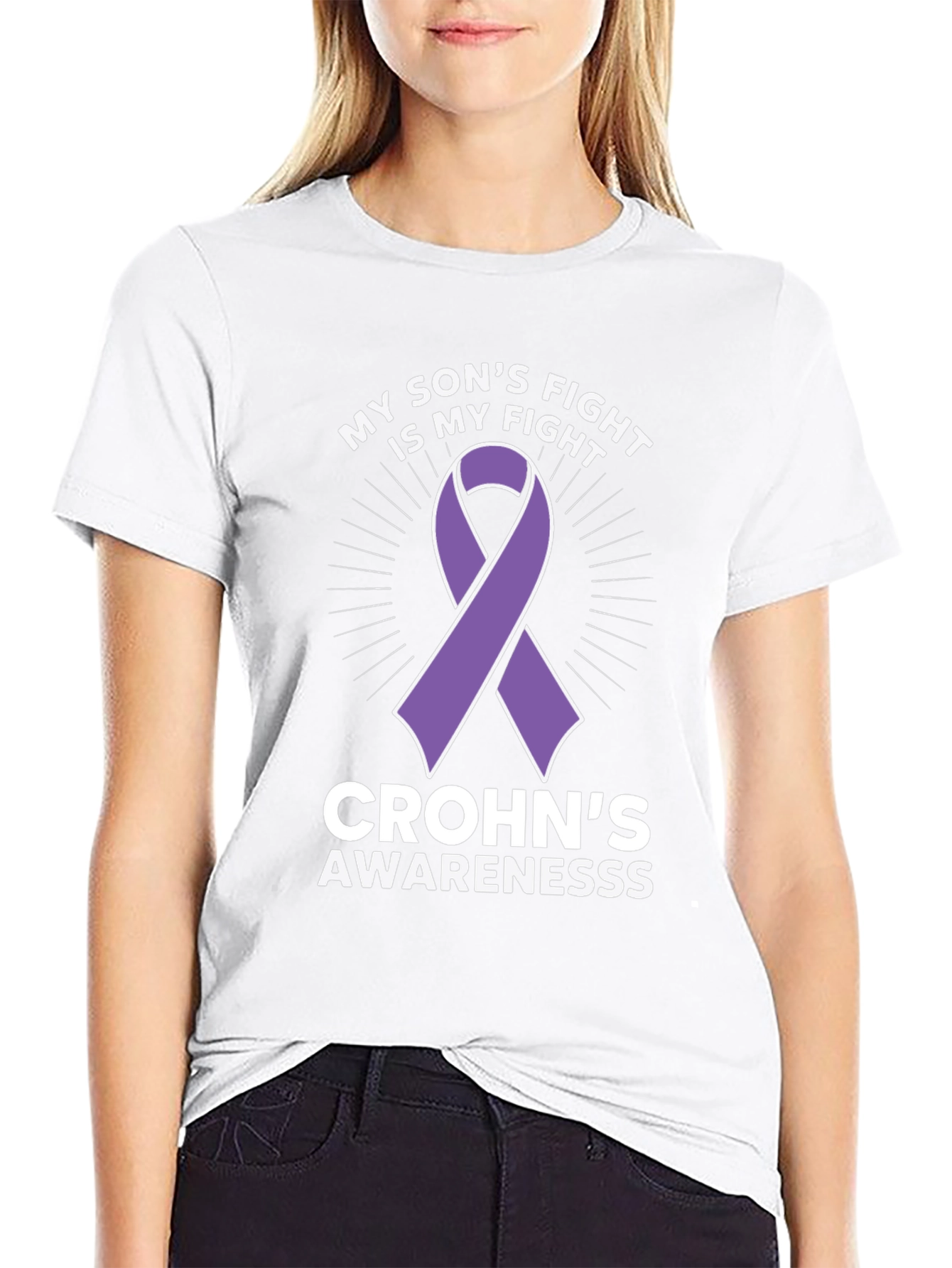 Crohns Awareness T-Shirt - My Sons Fight