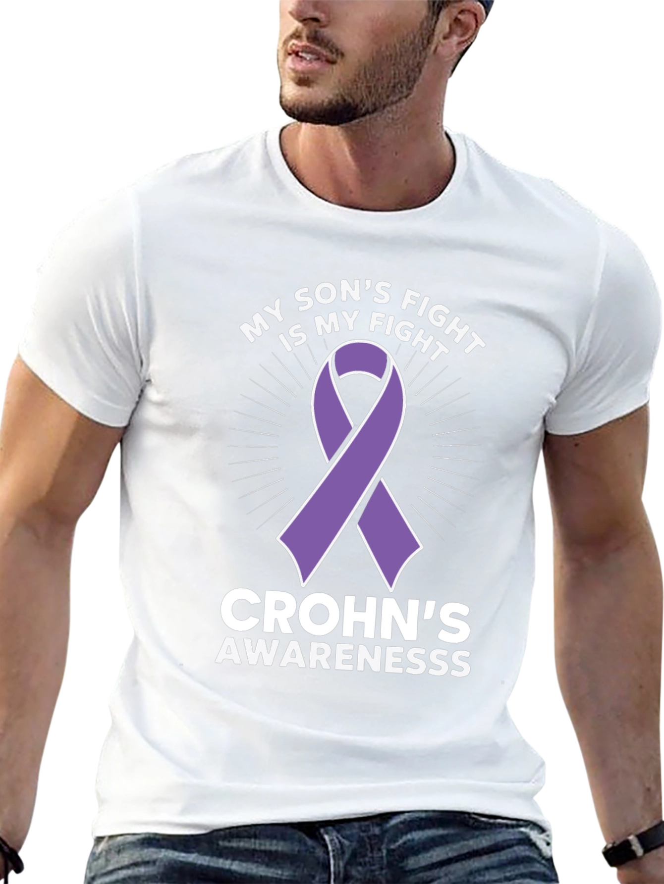 Crohns Awareness T-Shirt - My Sons Fight