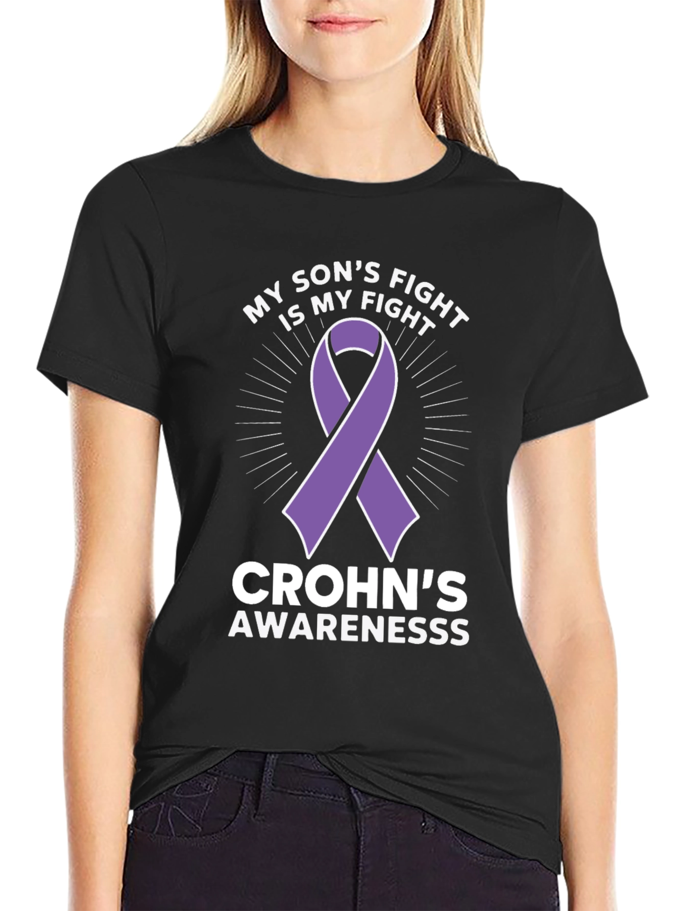 Crohns Awareness T-Shirt - My Sons Fight