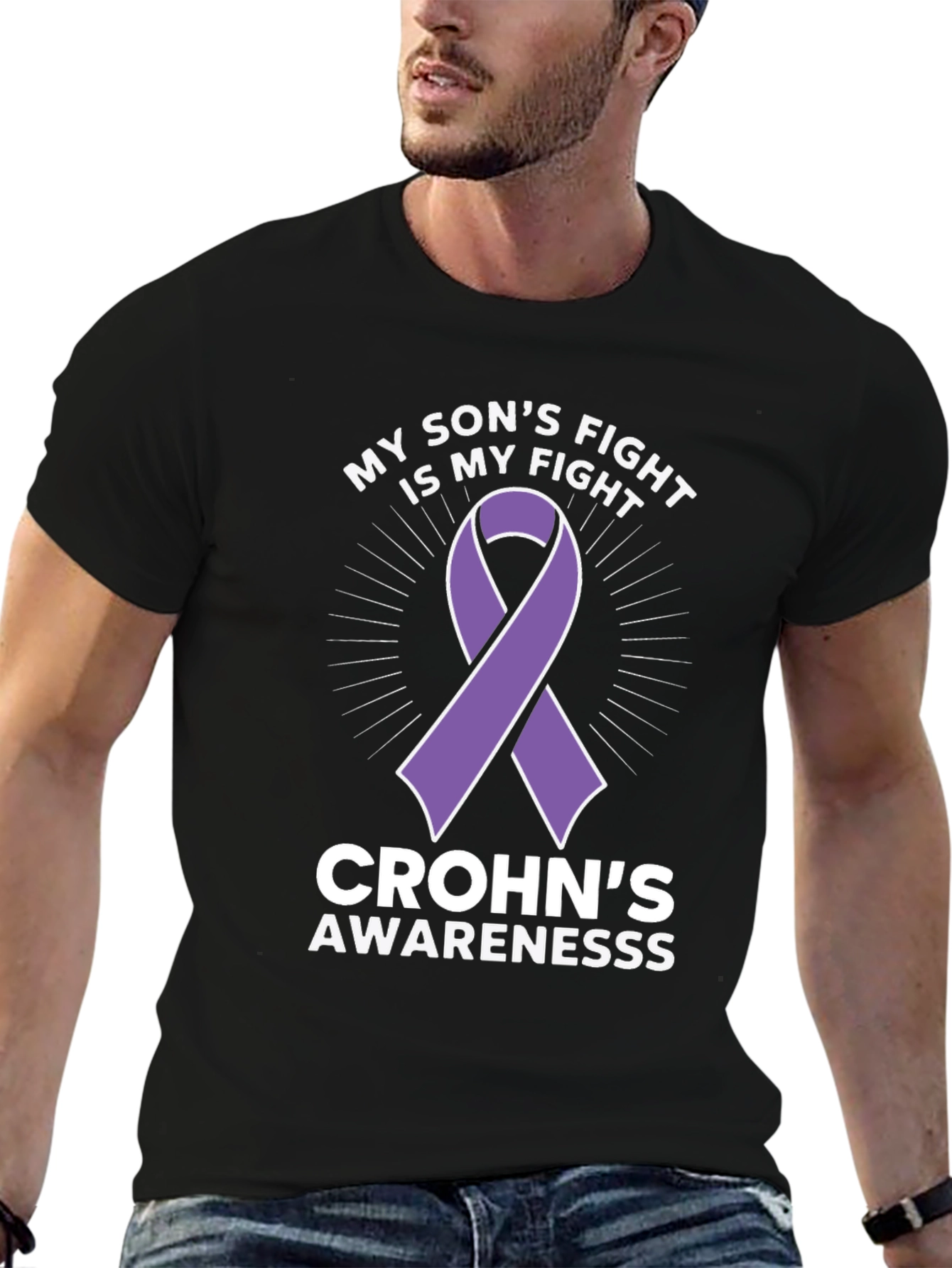 Crohns Awareness T-Shirt - My Sons Fight