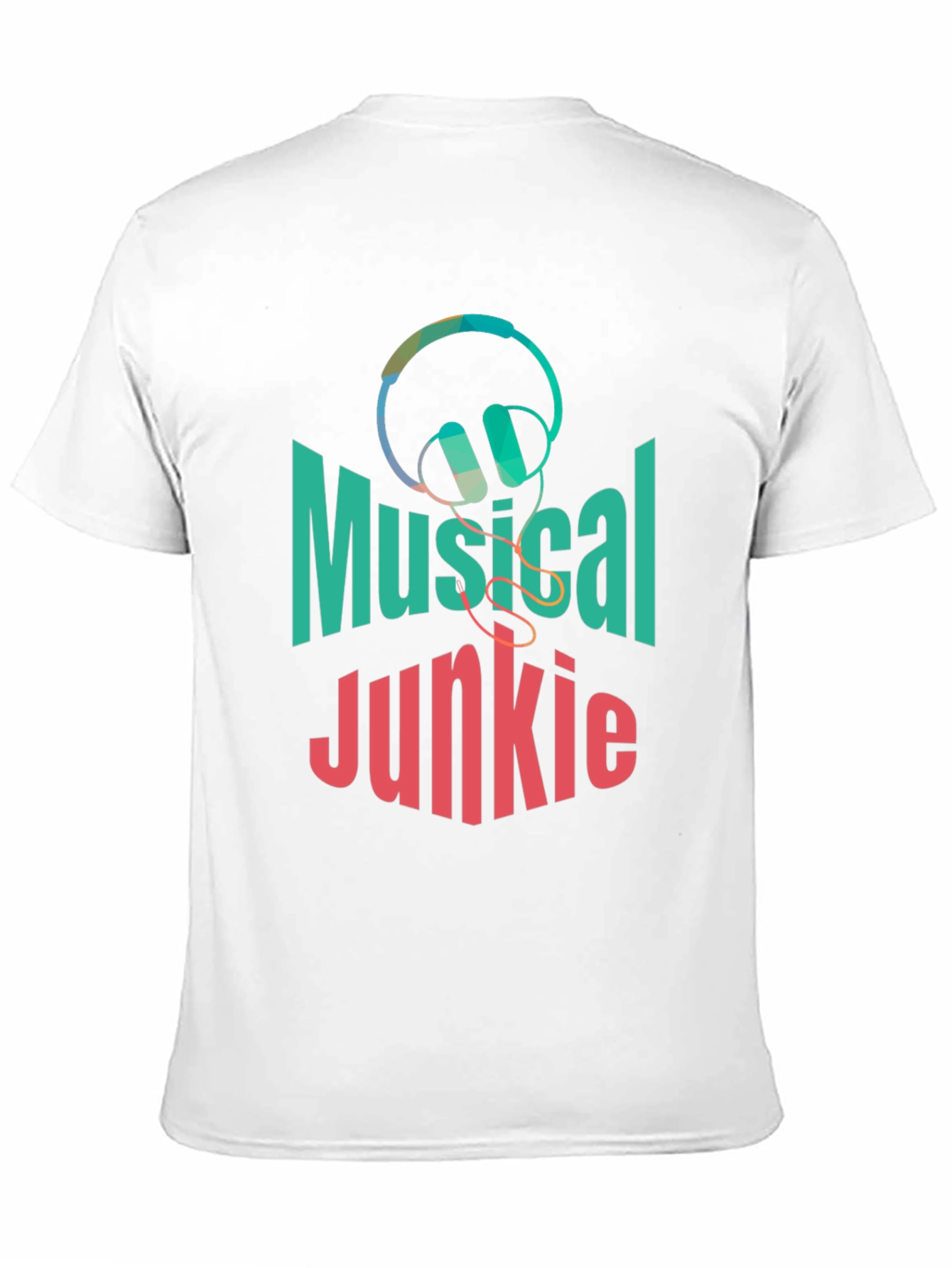 Musical Junkie Black Graphic T-Shirt