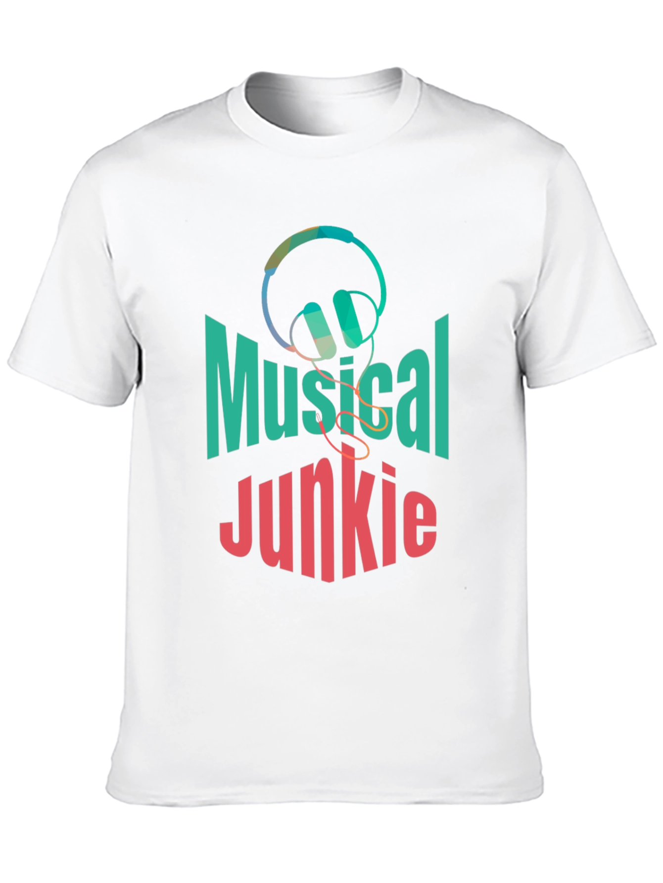 Musical Junkie Black Graphic T-Shirt