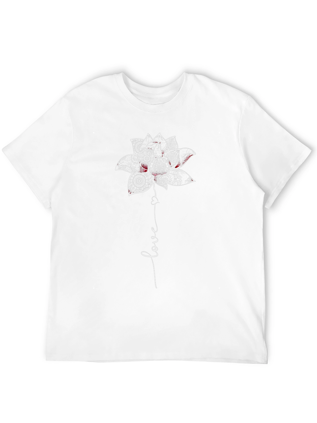 Lotus Flower Love Graphic Tee - Unisex Black T-Shirt