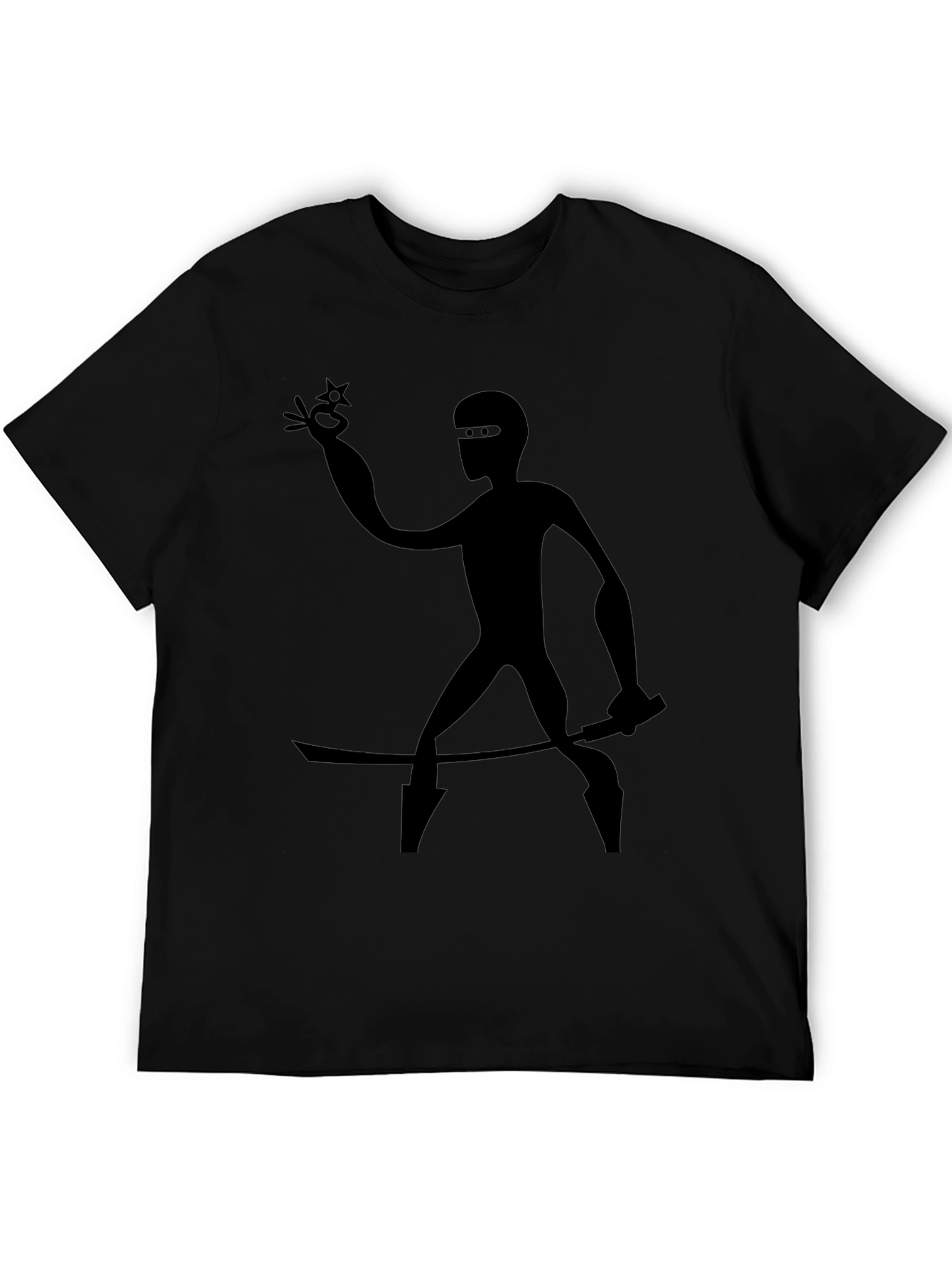 Ninja Silhouette Black T-Shirt