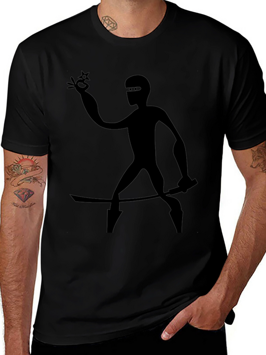 Ninja Silhouette Black T-Shirt