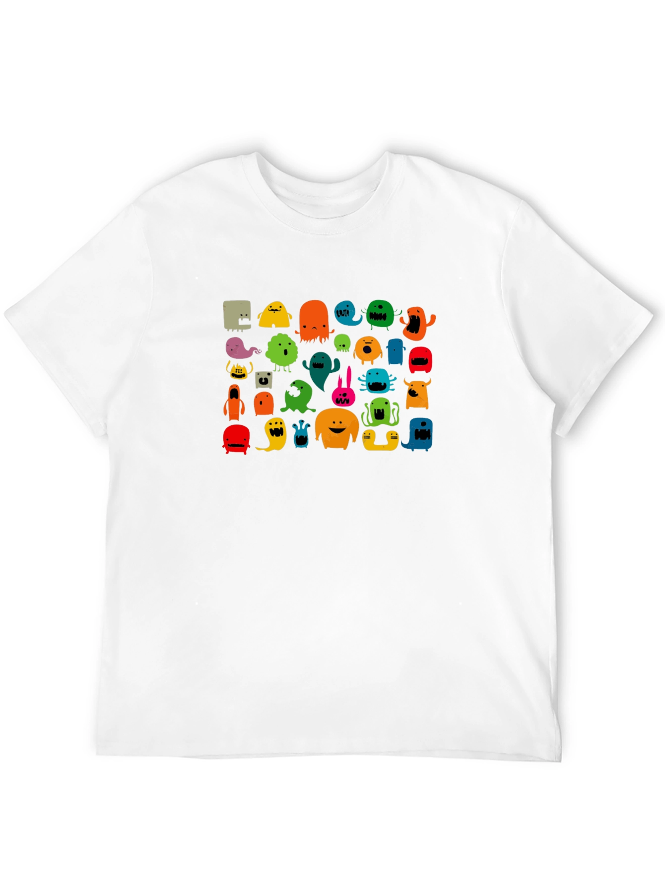 Monster Graphic Print Black T-Shirt