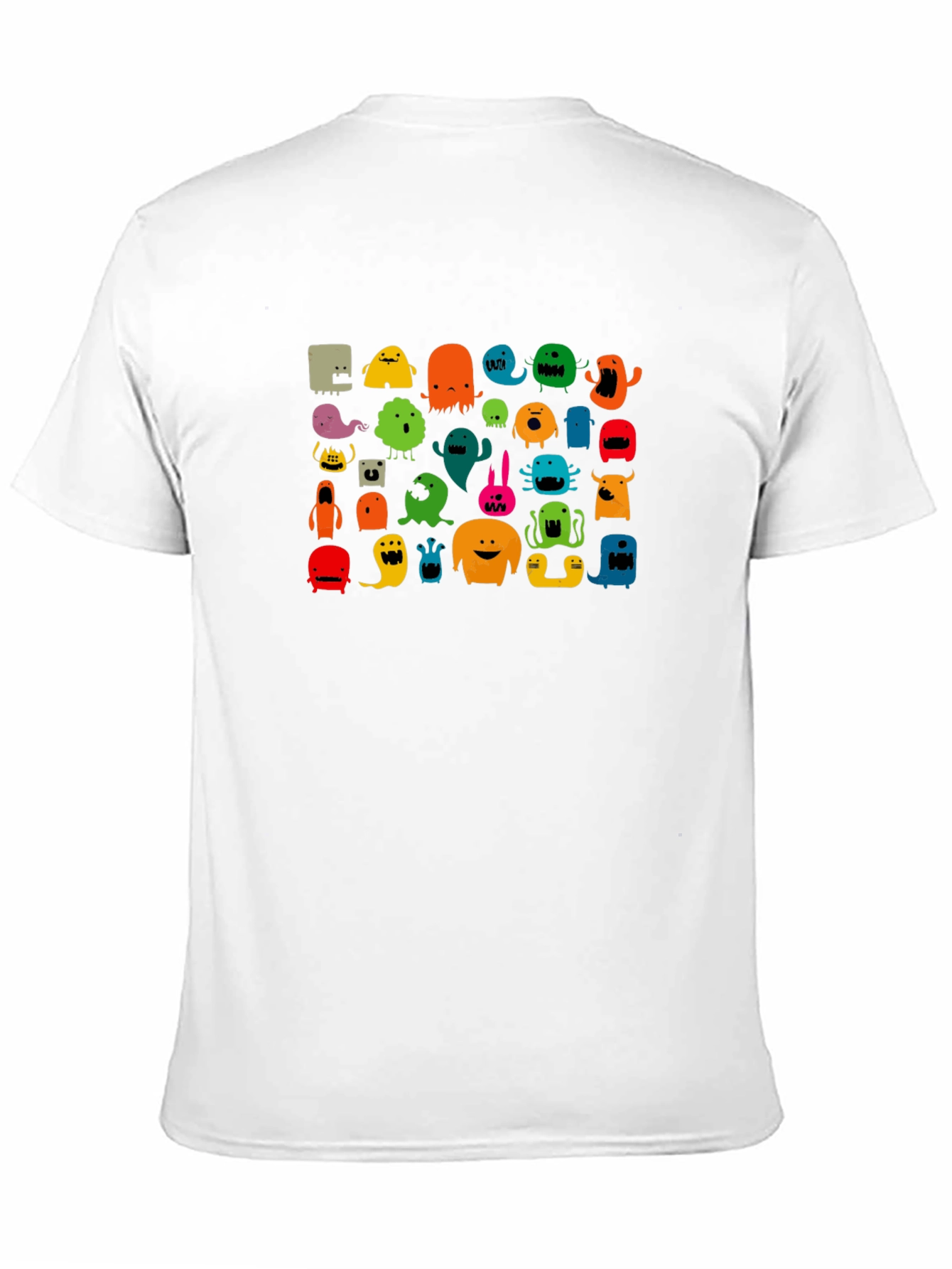 Monster Graphic Print Black T-Shirt