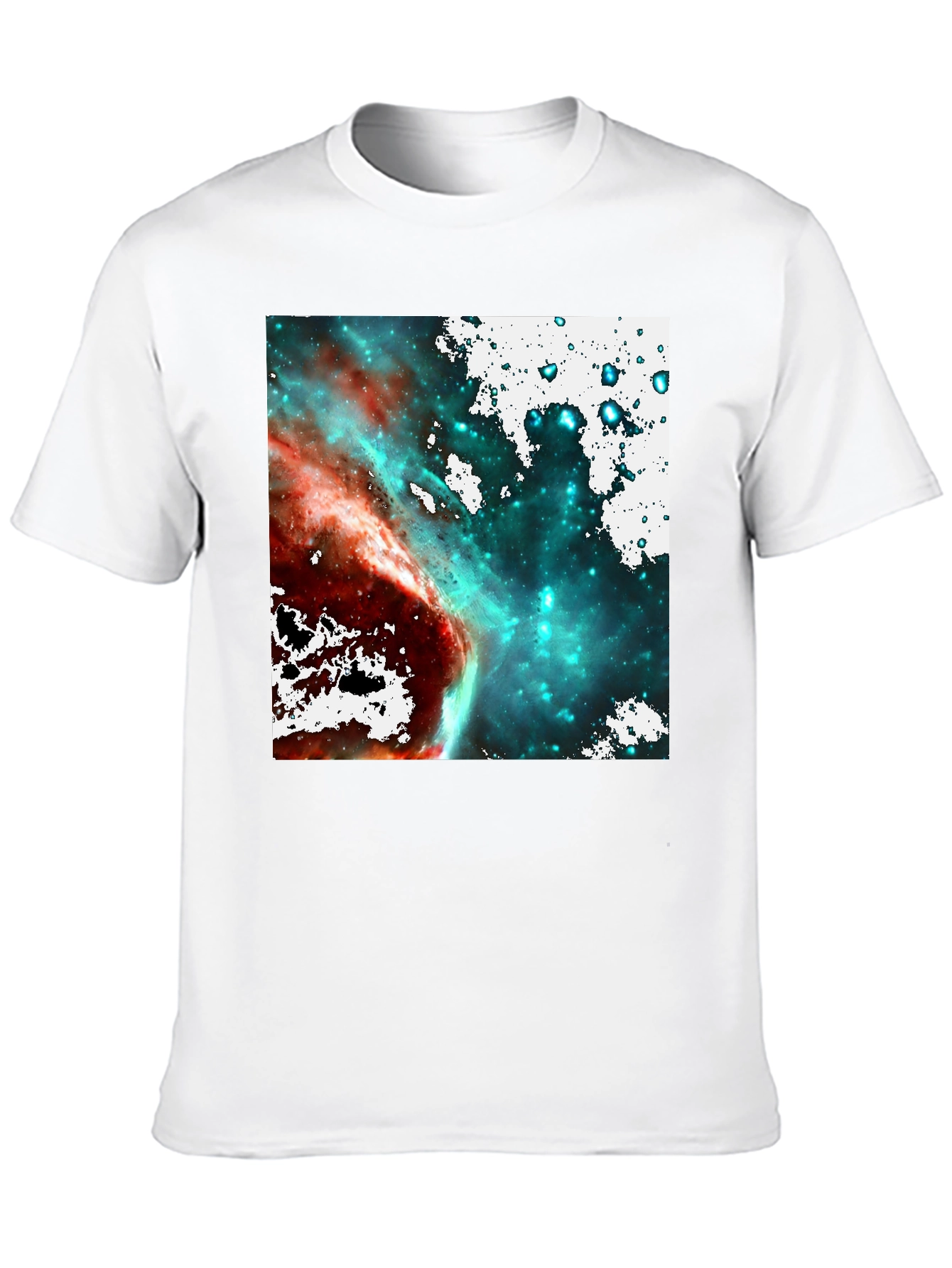 Nebula Space Graphic T-Shirt - Black