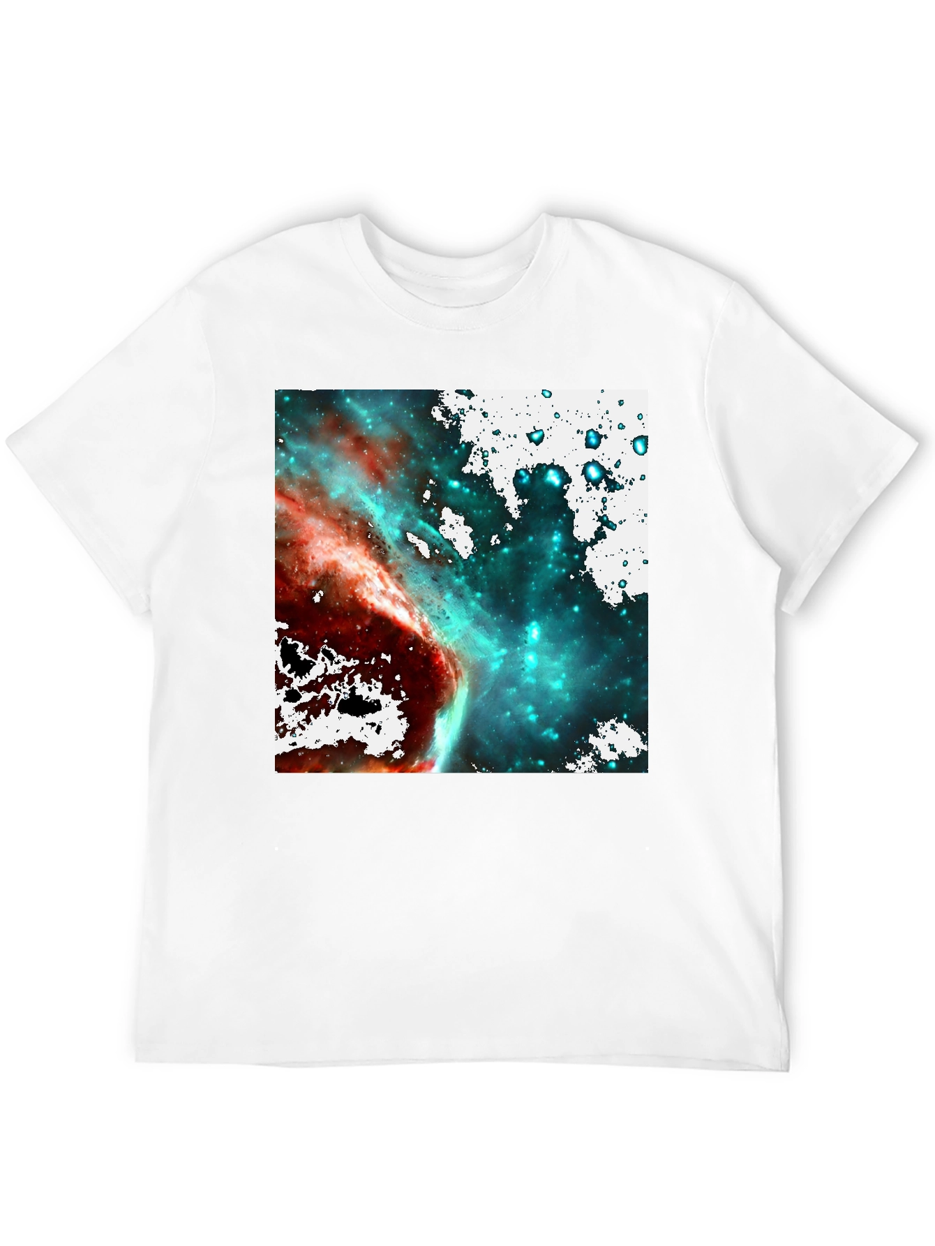 Nebula Space Graphic T-Shirt - Black